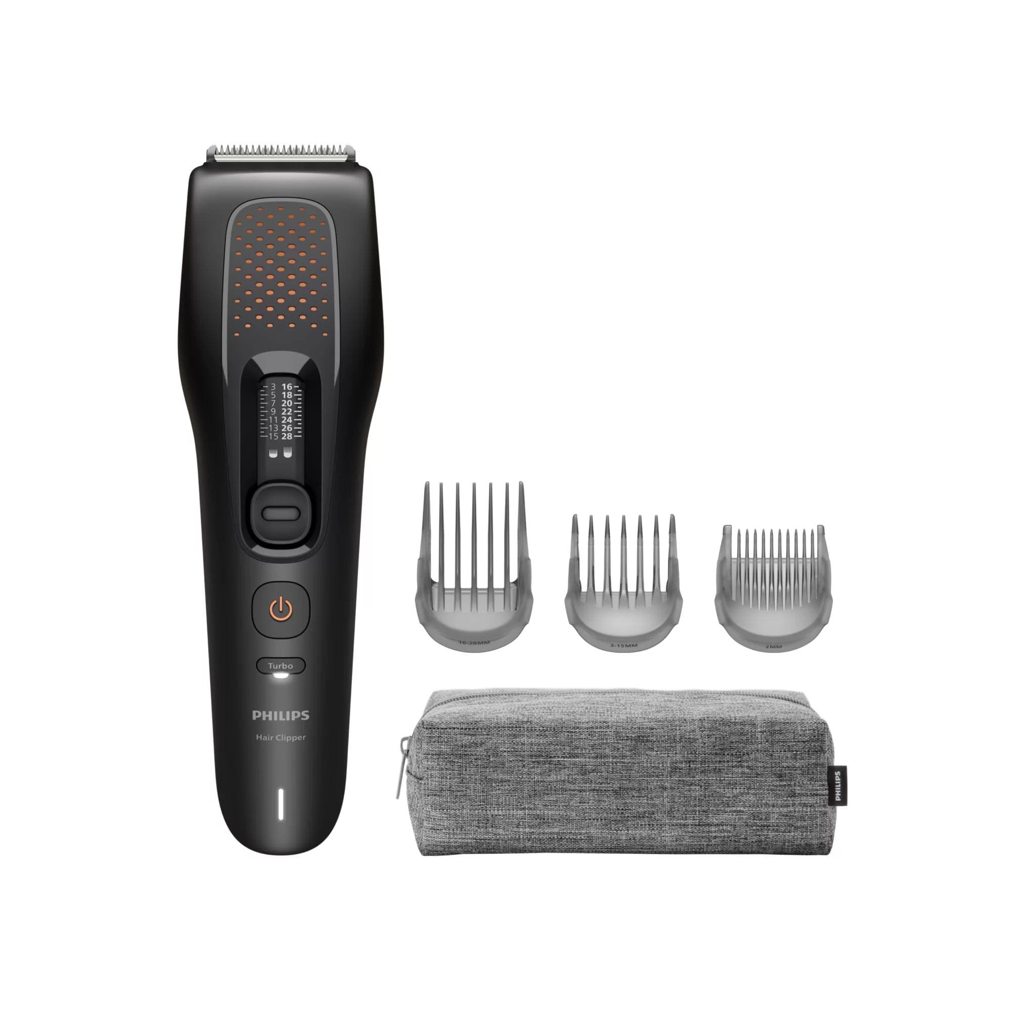 Philips HC7722/15 Serie 7000 Haarschneider (Akkubetrieb, selbstsch&auml;rfende Edelstahlklingen, PowerAdapt Sensor, Turbomodus, 28 L&auml;ngeneinstellungen, 3 verstellbare Kammaufs&auml;tze, DualCut Technologie Doppelklingensystem, DuraPower-Technologie, Trim-and-Flow-Ka 
