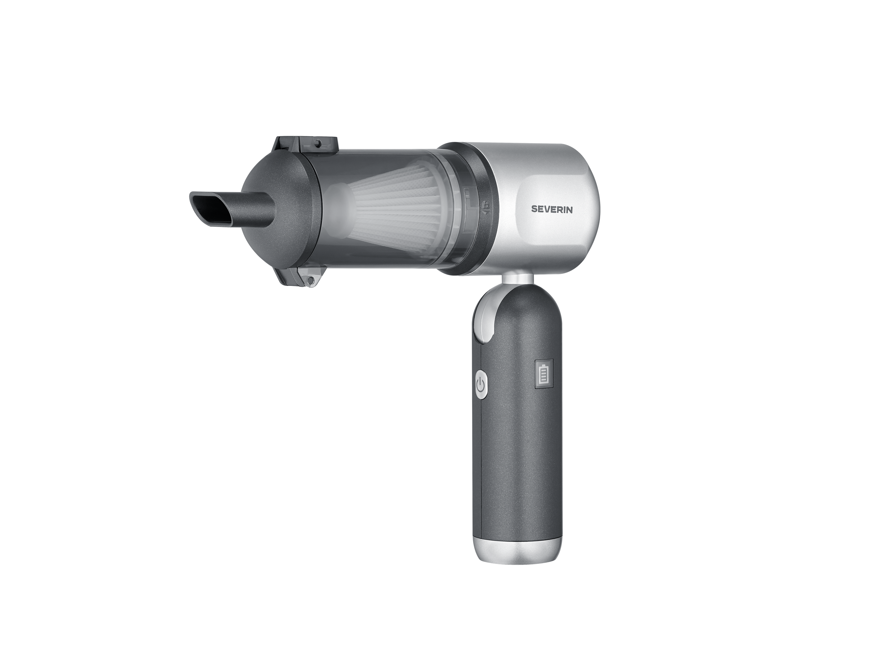SEVERIN HV 7135 S-Power DuoBoost Akku-Handstaubsauger ohne Stiel (120 Watt, 3 Saugstufen, kabellos, 2.000 mAh, bis zu 30 min. Laufzeit) 