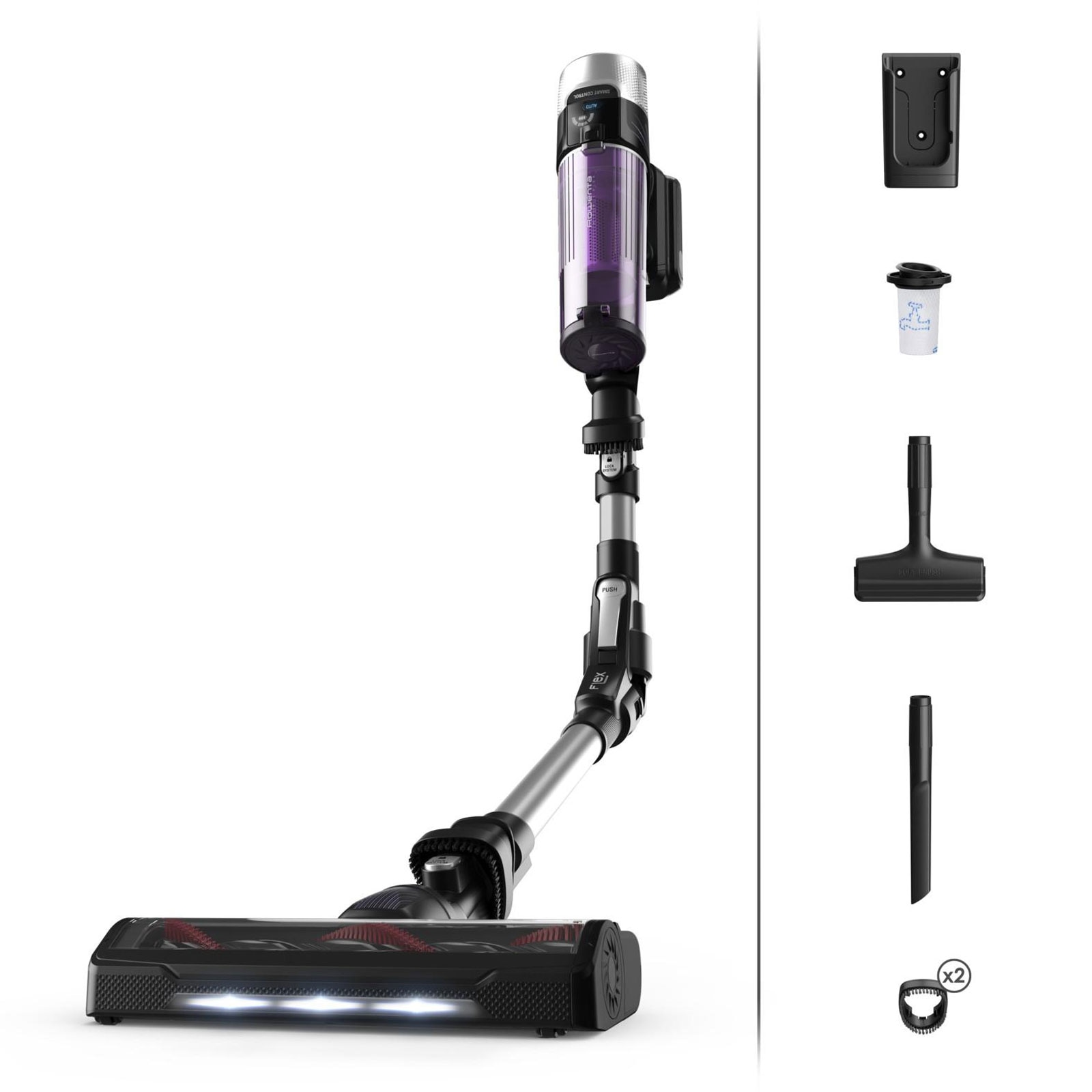 ROWENTA Akku-Handstaubsauger mit Stiel RH2037 X-Force Flex 9.60 Allergy 