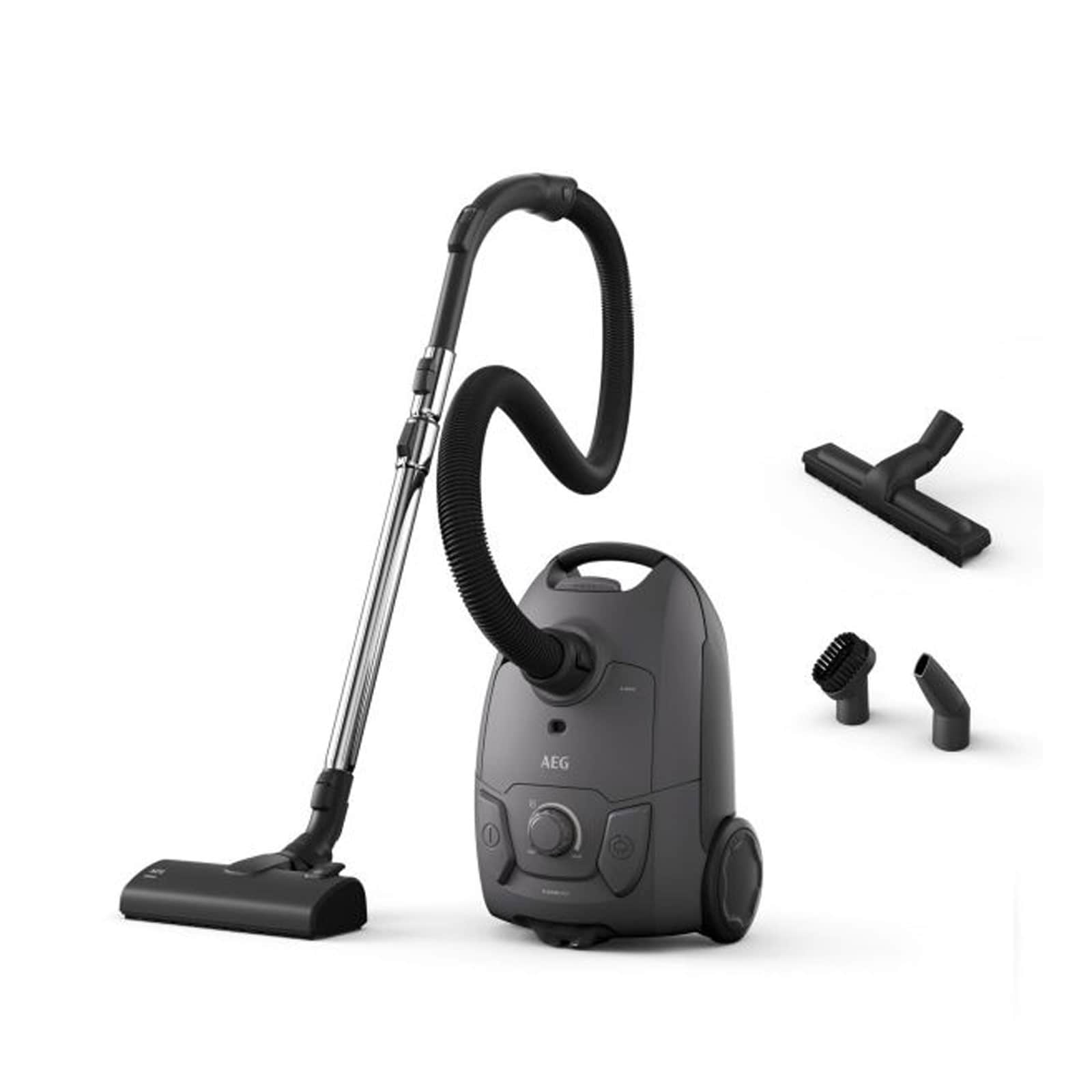 AEG AB51C2DG Bodenstaubsauger (Clean 5000, 650 Watt, 8,5m Aktionsradius, waschbarer Hygiene-Filter, 3,5 Liter Volumen, Dark grey) 
