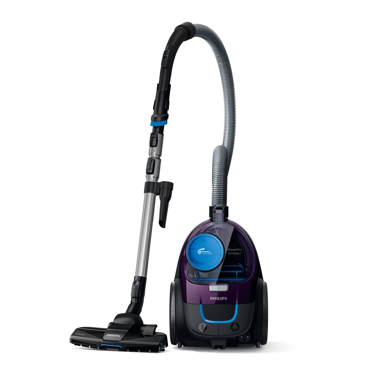 PHILIPS FC 9333/09 PowerPro Compact Bodenstaubsauger beuetellos violett 