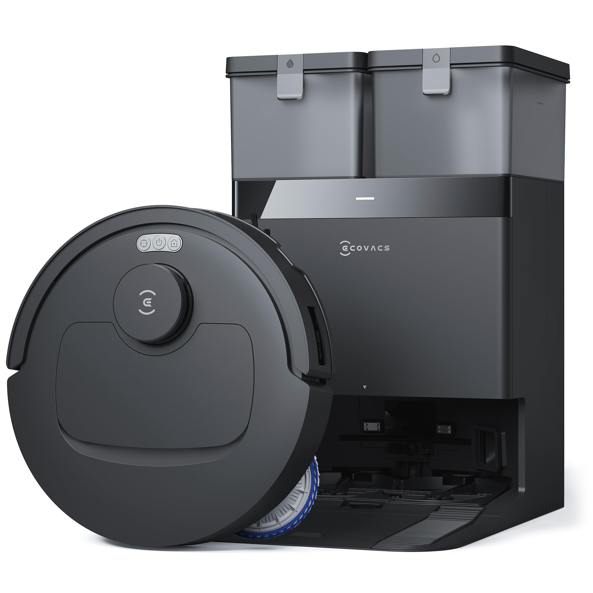 ECOVACS Deebot T30C Gen 2 black Saugroboter mit Wischfunktion (25.000 Pa Saugleistung, 180 min Laufzeit, LDS-Navigation, TruEdge 3D, HEPA-10-Filter, All-in-One OMNI-Station) 