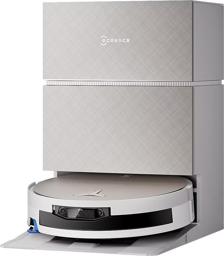 ECOVACS DEEBOT X12S Pro Omni silver Saugroboter mit Wischfunktion (27.000 Pa Saugkraft, 27 l/s Luftstrom, OZMO ROLLER 3.0, Constant Pressure Active Wash, ZeroTangle 4.0 Anti-Tangle, dToF-Navigation, AIVI 3D 4.0, Kamerafunktion) 