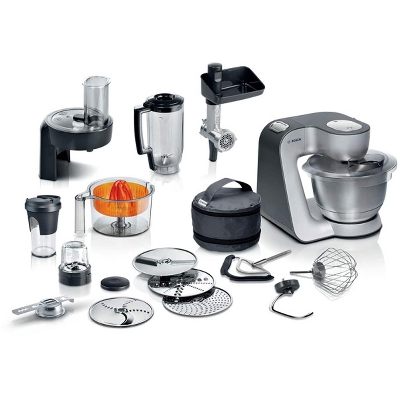 Bosch MUM59S81DE Serie 4 K&uuml;chenmaschine MUM 5 1000 W Silber anthrazit 