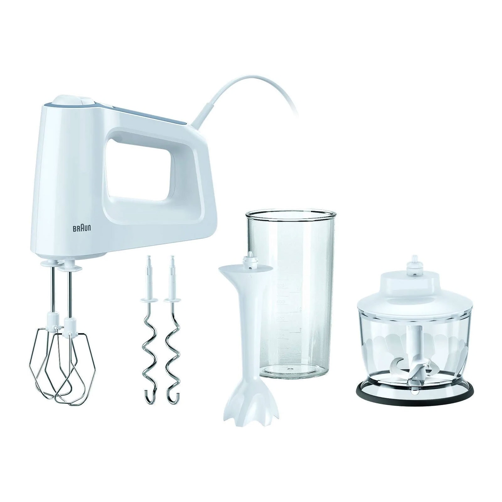 BRAUN HM 3135 WH MultiMix Handmixer wei&szlig; 