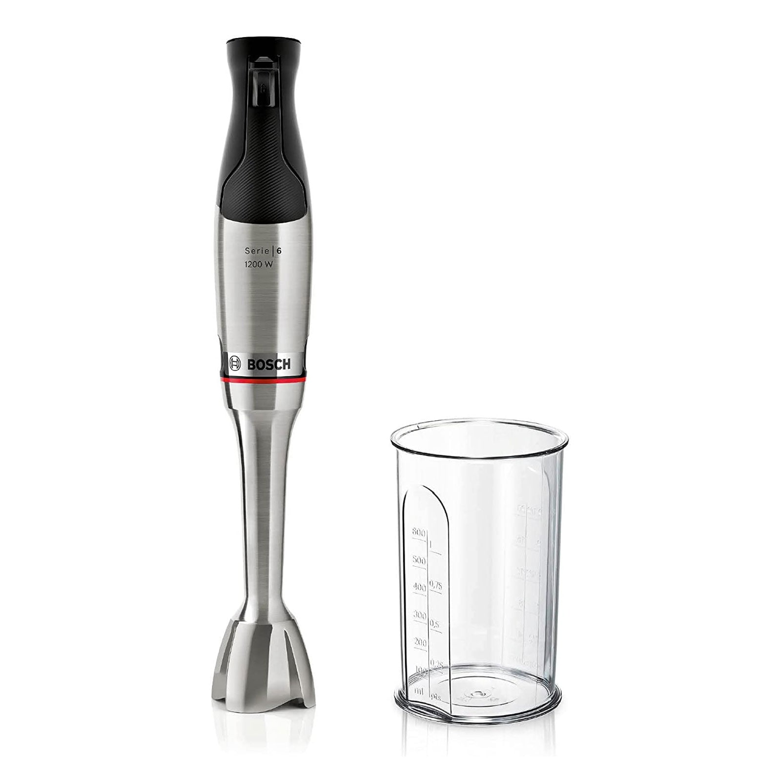 Bosch MSM6M810 Serie 6, Stabmixer, ErgoMaster, 1200 W, Edelstahl 