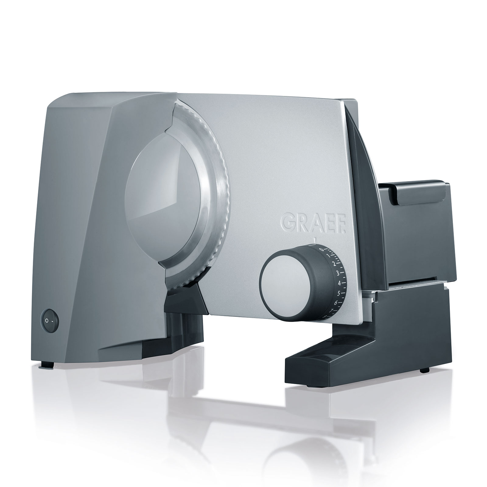 GRAEF G 52 Allesschneider Sondermodell Twin mit zus&auml;tzlichem glatten Edelstahlmesser 