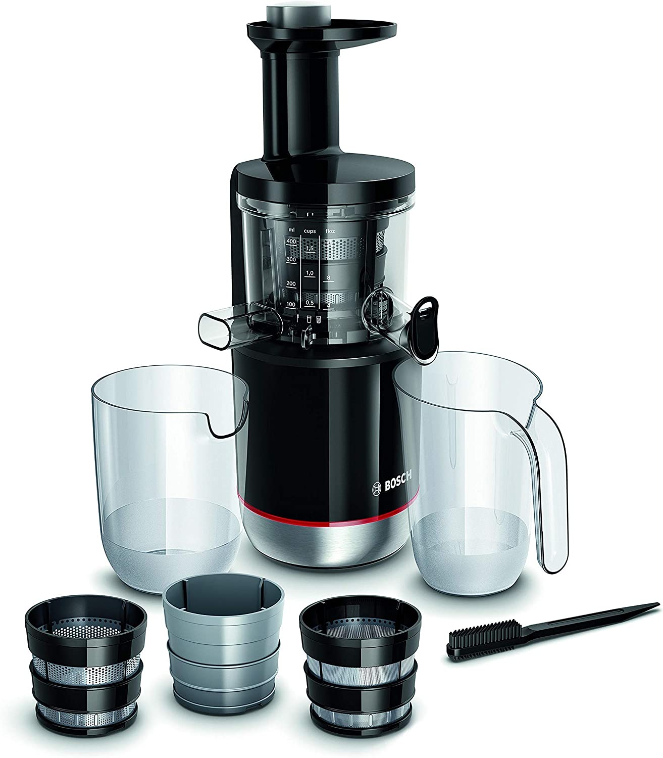 Bosch MESM731M Entsafter Slow Juicer Schwarz/Edelstahl 