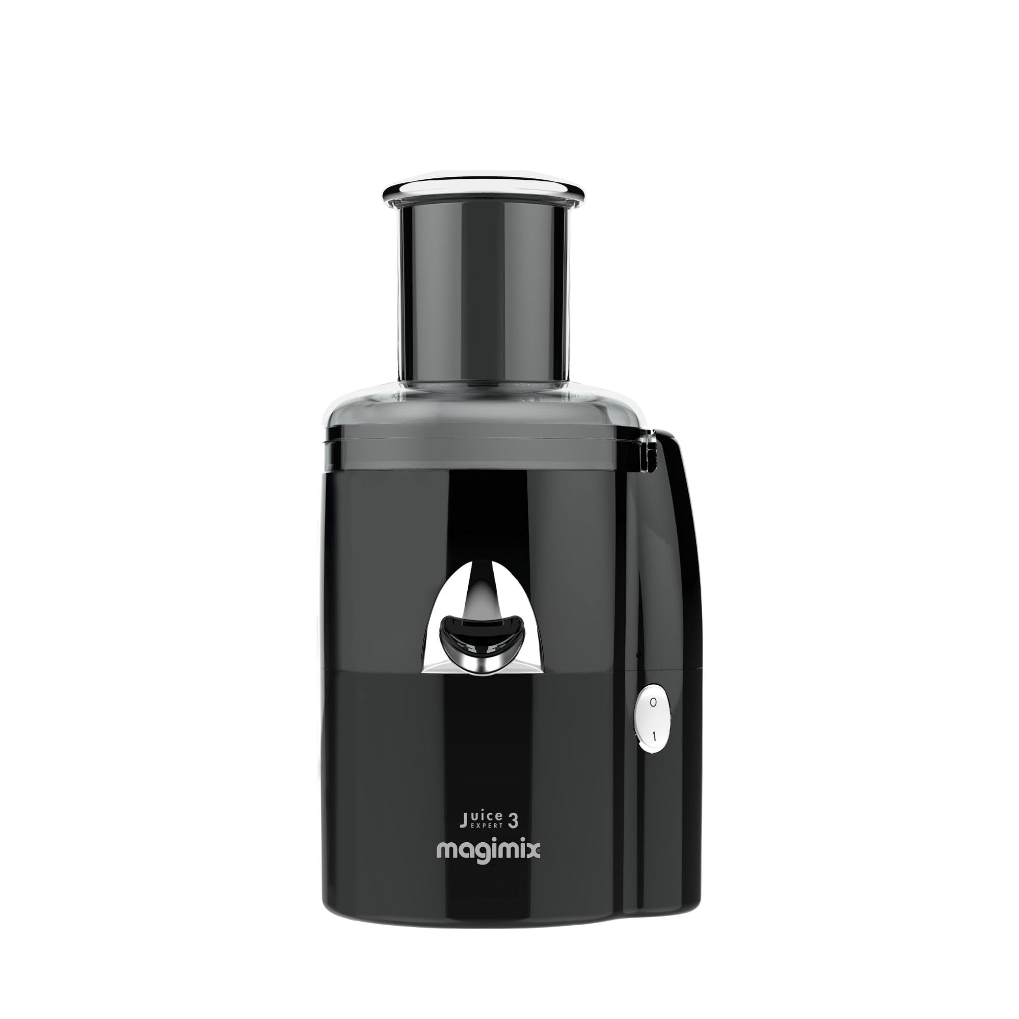 Magimix Juice Expert 3 Black Entsafter (XL Einf&uuml;llschacht, zwei Presskegel, Edelstahlsaftfilter, ColdPress-Technologie, 400 Watt, Schwarz) 