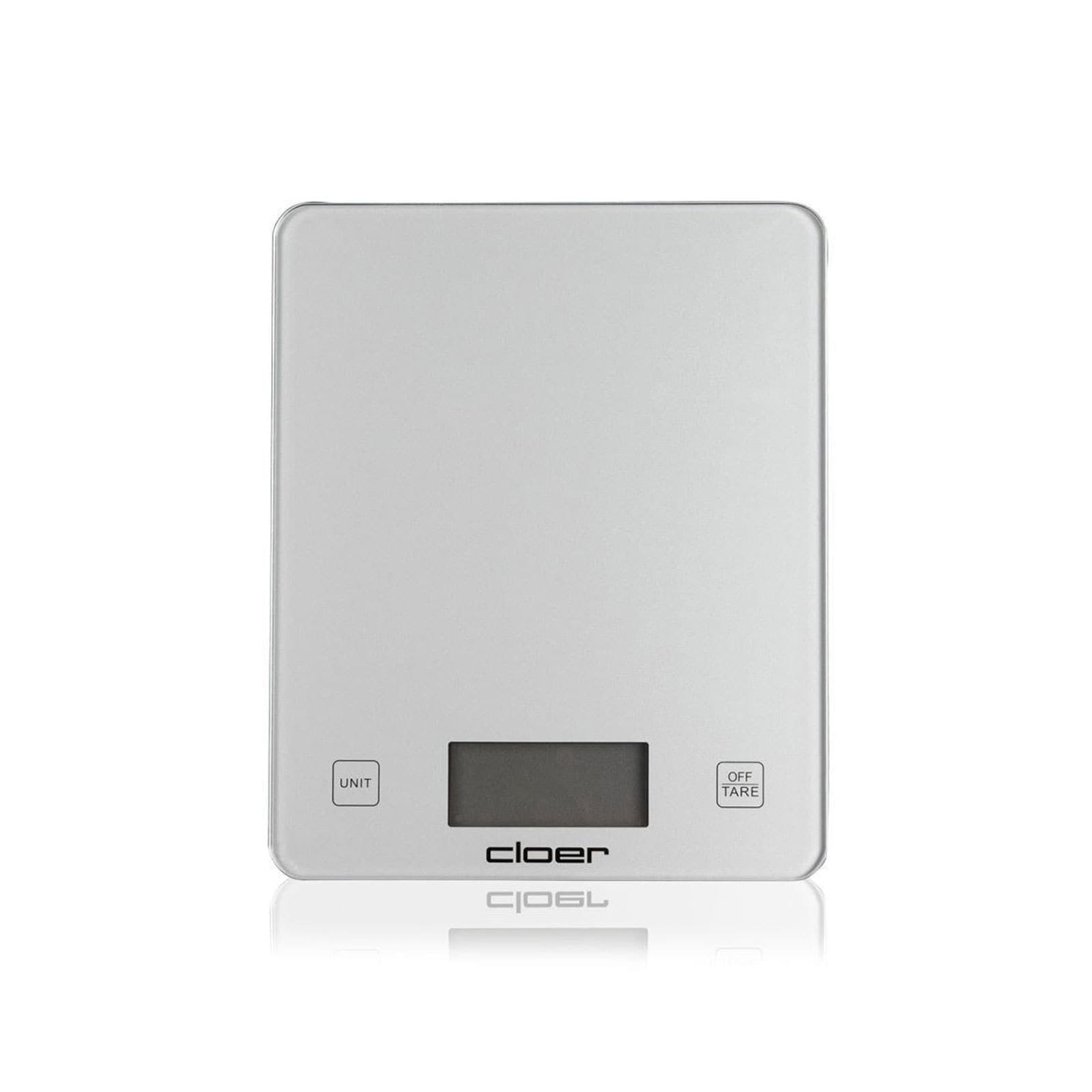 CLOER 6871 digitale K&uuml;chenwaage silber 
