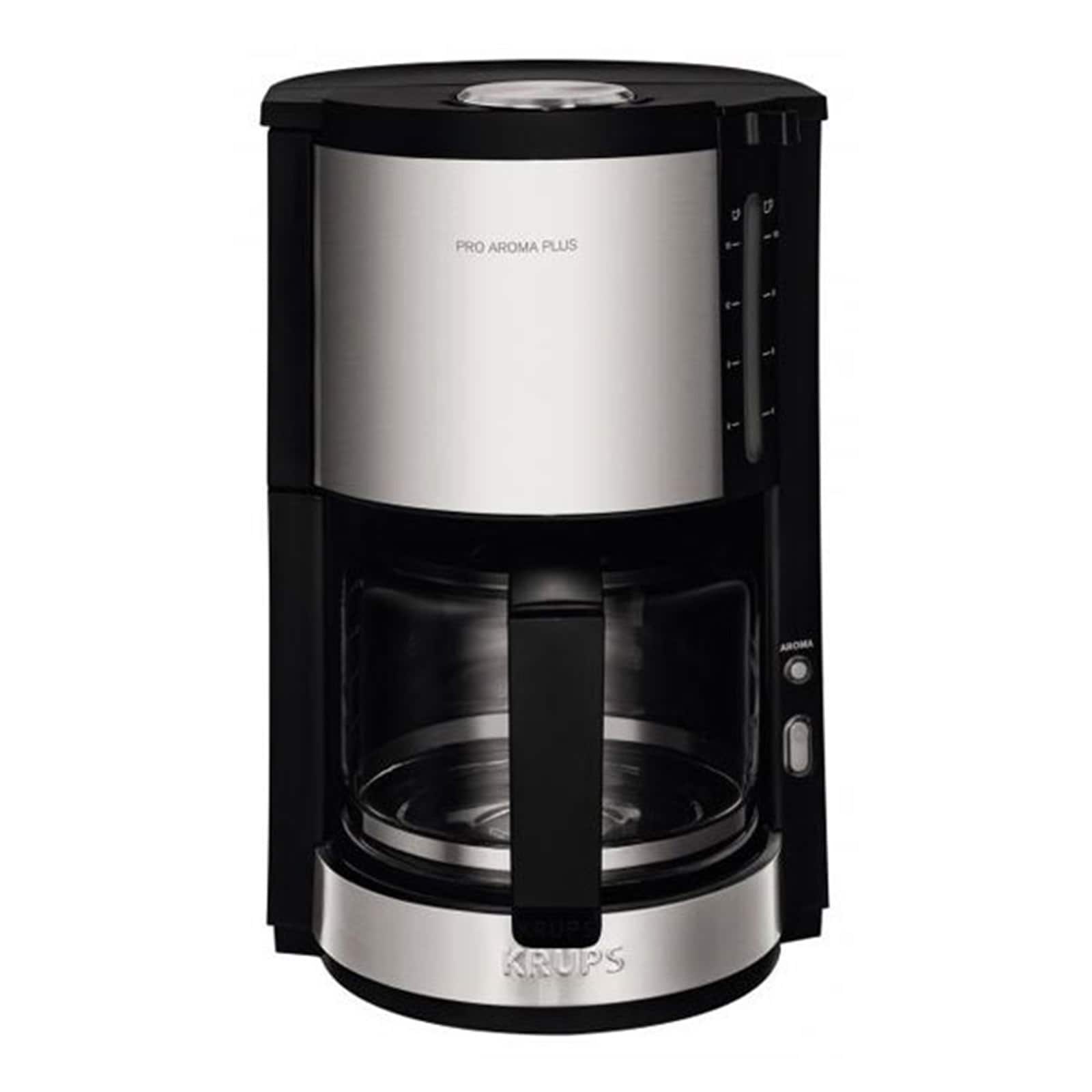 KRUPS KM 321 ProAroma Glas-Kaffeeautomat matt schwarz 