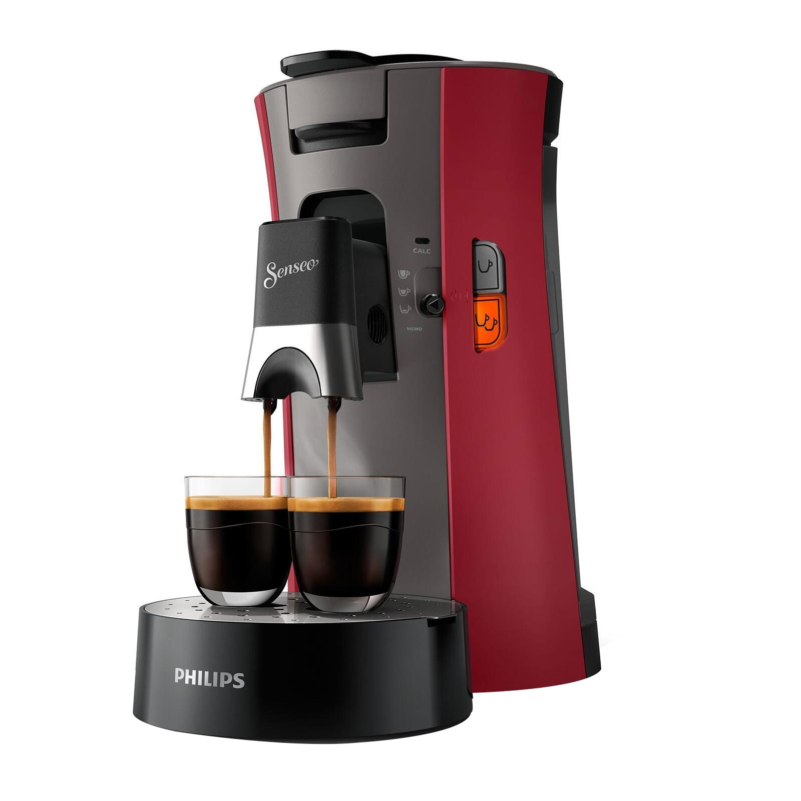 Philips Senseo CSA240/90 dunkelrot-grau Padmaschine 
