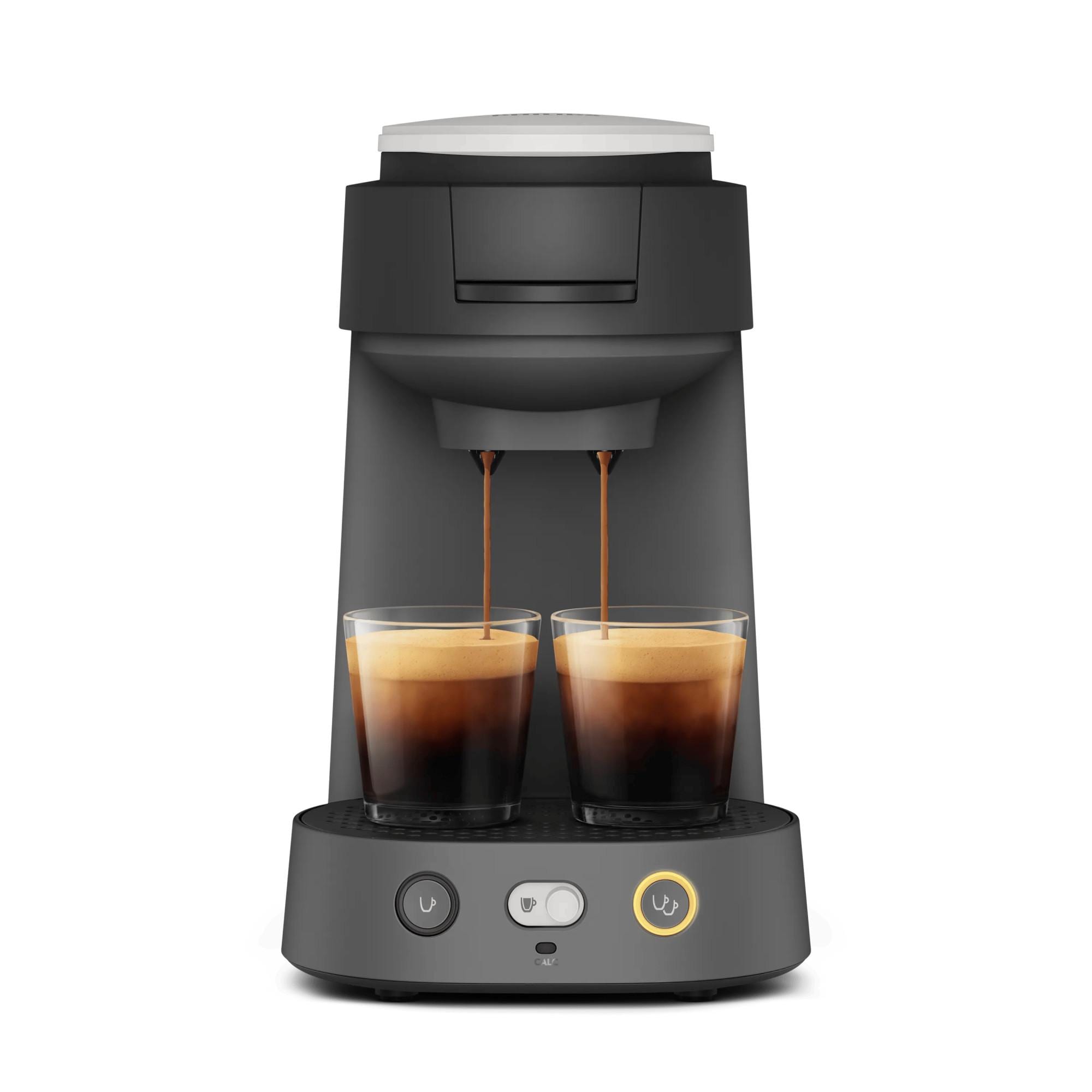Philips Senseo CSA225/65 Vibe schwarz-grau Padmaschine (2 Tassen gleichzeitig, Kaffeest&auml;rkewahl, 0,9 l Wassertank) 