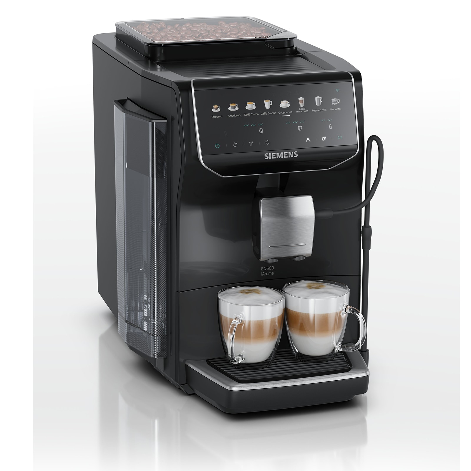 Siemens TP5X3B07 Kaffeevollautomat, EQ500 iAroma, Klavierlack Kaffeemaschine 
