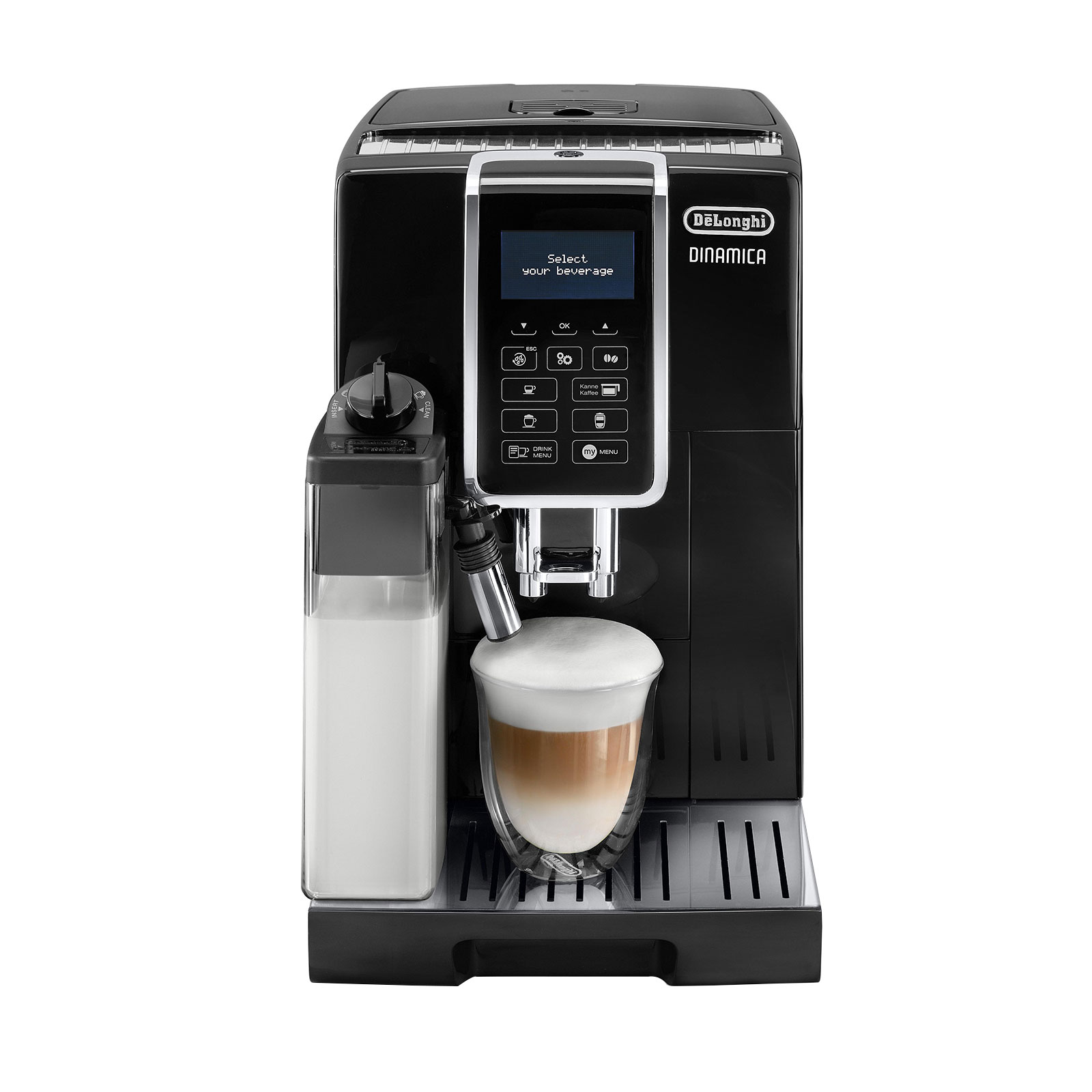 Delonghi ECAM 356.57.B DINAMICA Kaffeevollautomat schwarz mit Kaffeekannenfunktion 