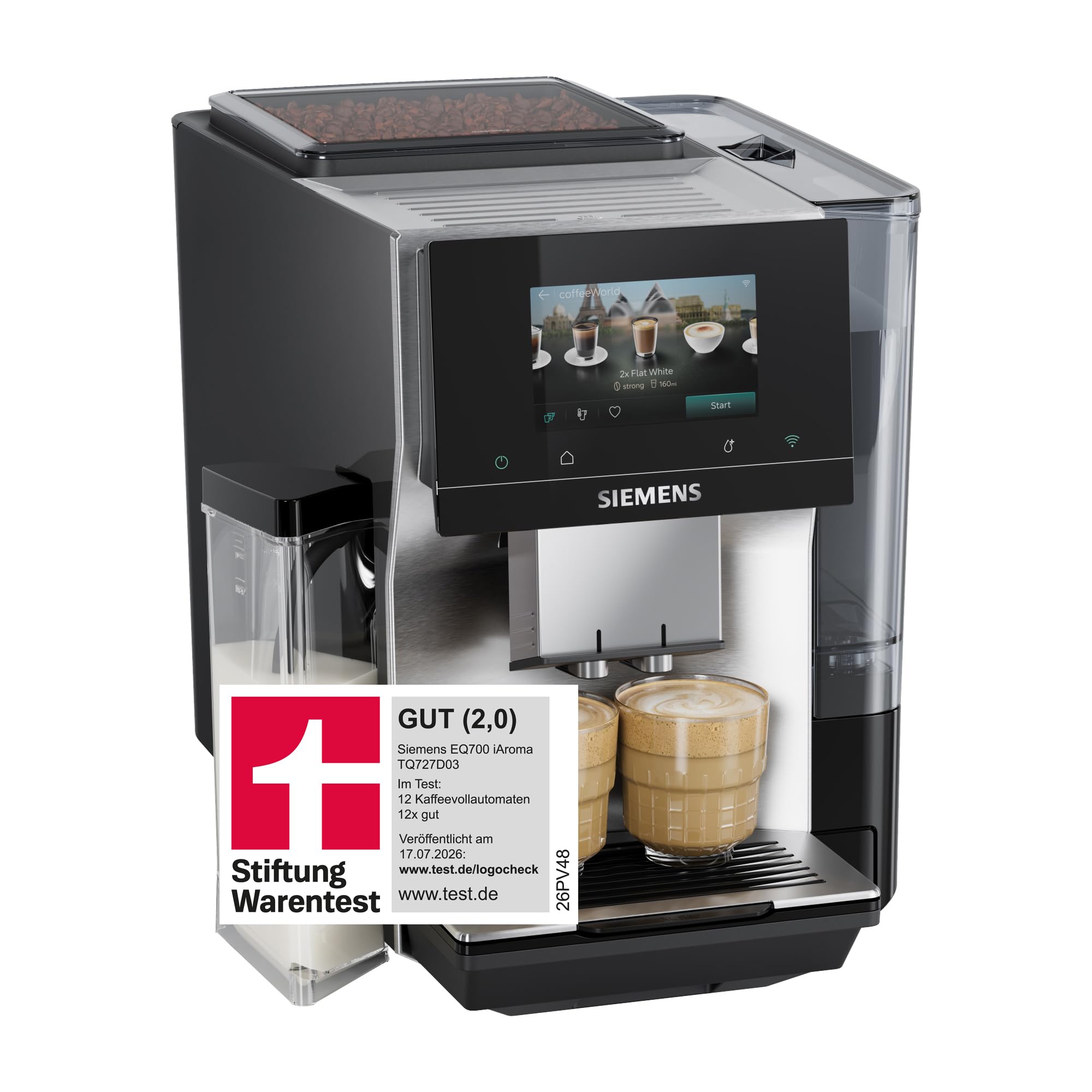 Siemens Kaffeevollautomat EQ700 iAroma TQ727D03 
