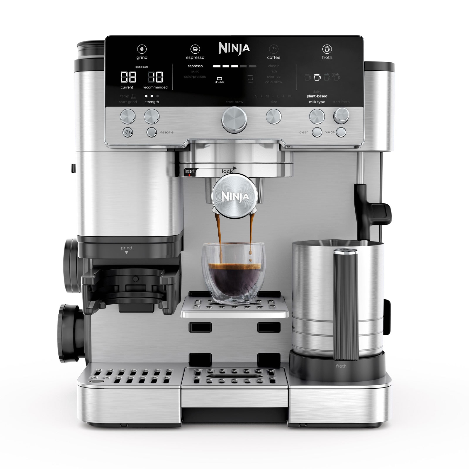 Ninja ES601EU Luxe Premium Siebtr&auml;ger-Espressomaschine 