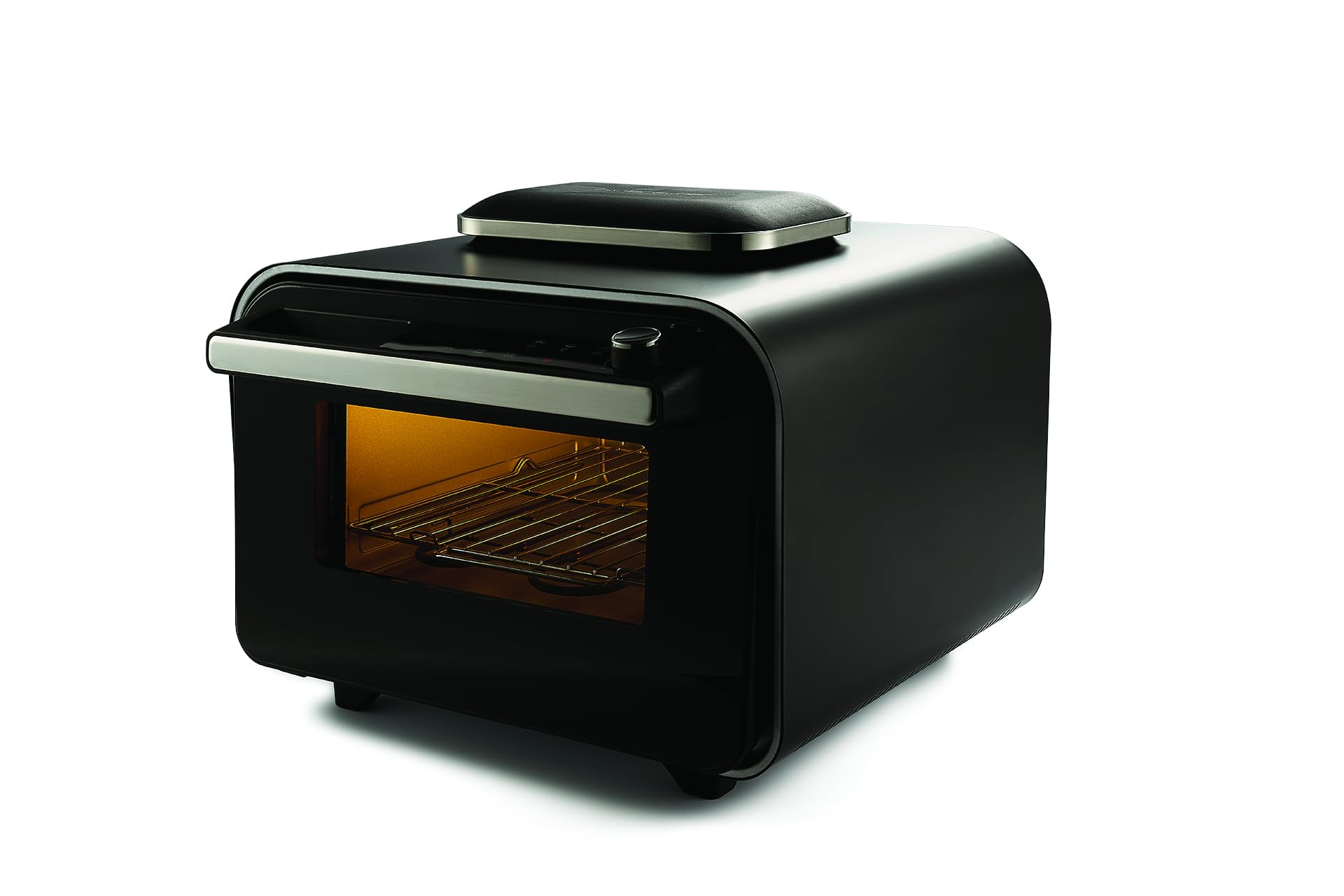 riviera&;bar Pizza-Ofen (1.800 Watt, 400 &deg;C, 20 Liter Garraum, Pizzen bis 30 cm &Oslash;, Keramikstein, 10 Programme, LCD-Touchdisplay, dreifach verglaste T&uuml;r) 