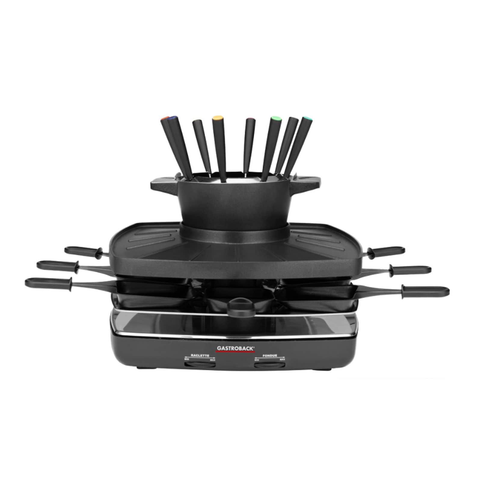 GASTROBACK 42567 Raclette Fondue Set Family and Friends 