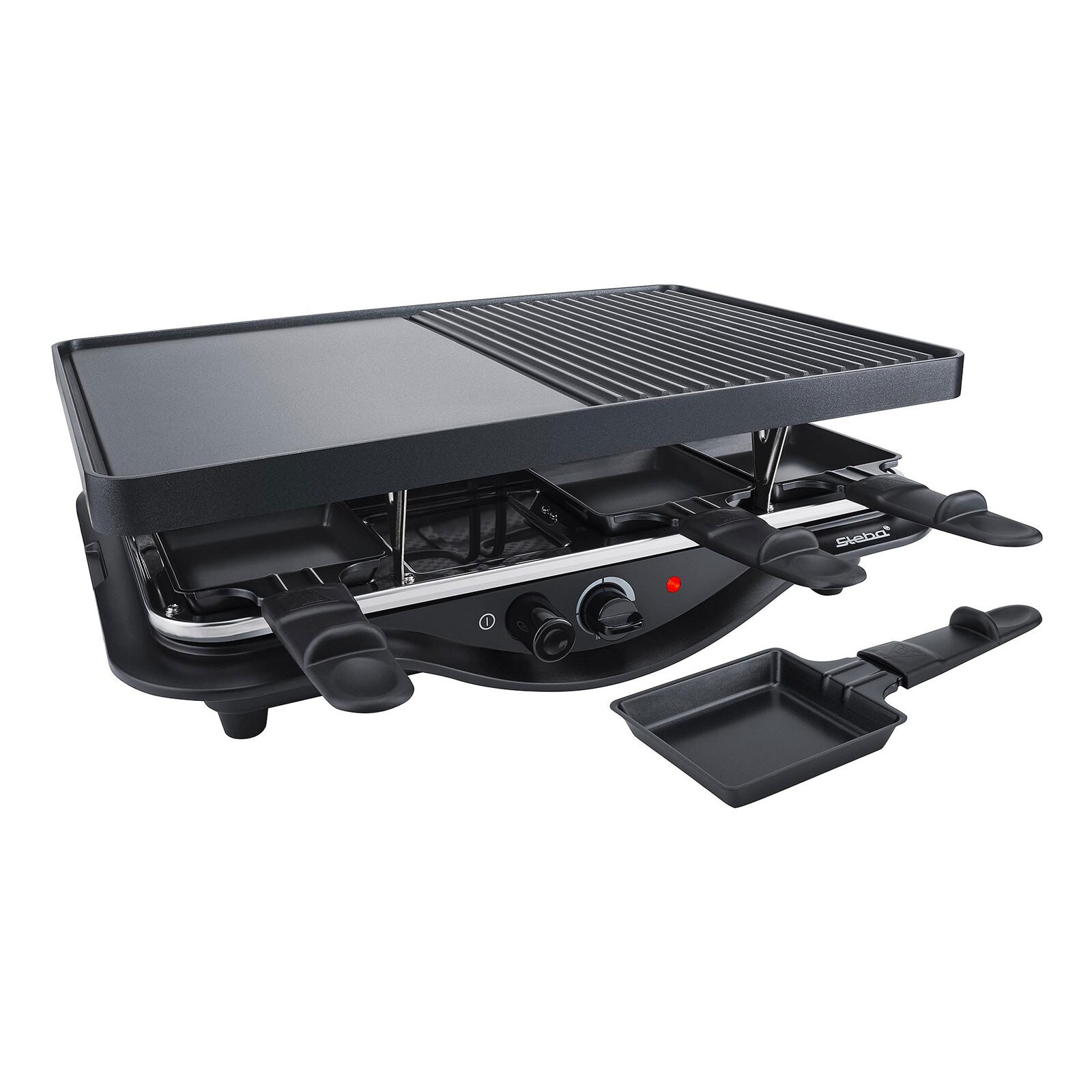 Steba RC 28 Gu&szlig;-Raclette Schwarz/Chrom 