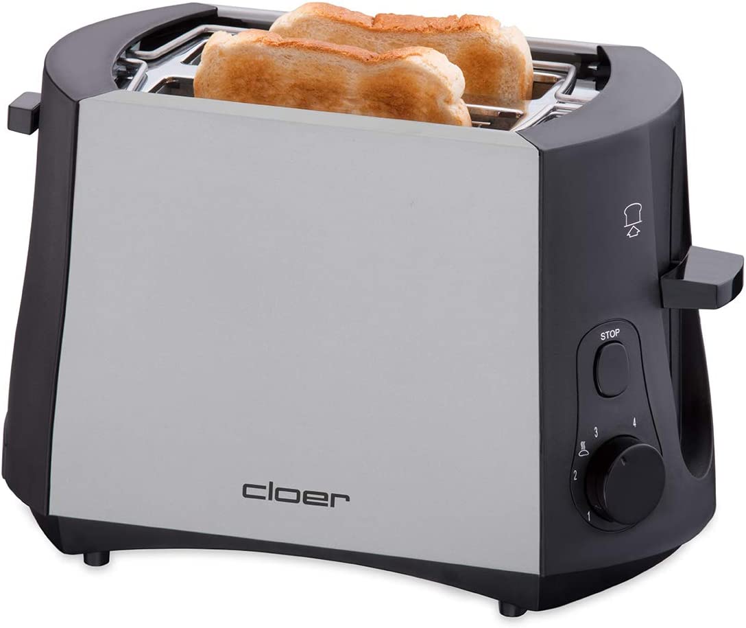 Cloer 3410 Toaster Chrom/schwarz 