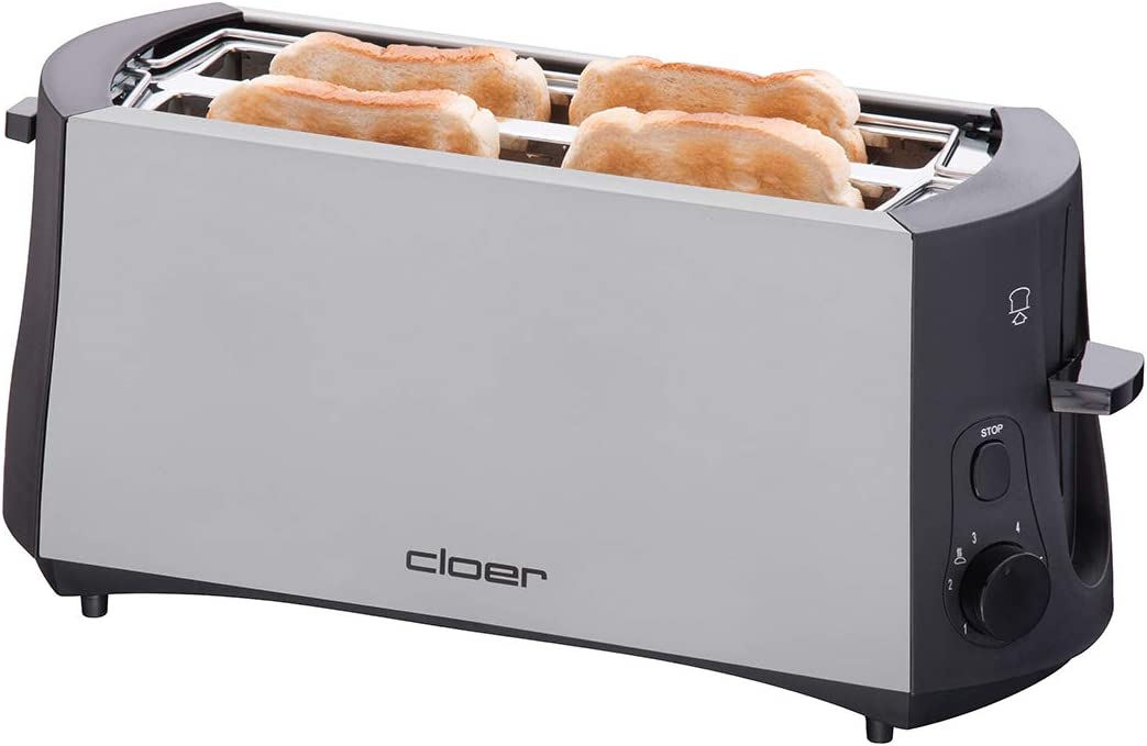 Cloer 3710 Toaster chrom matt/schwarz 