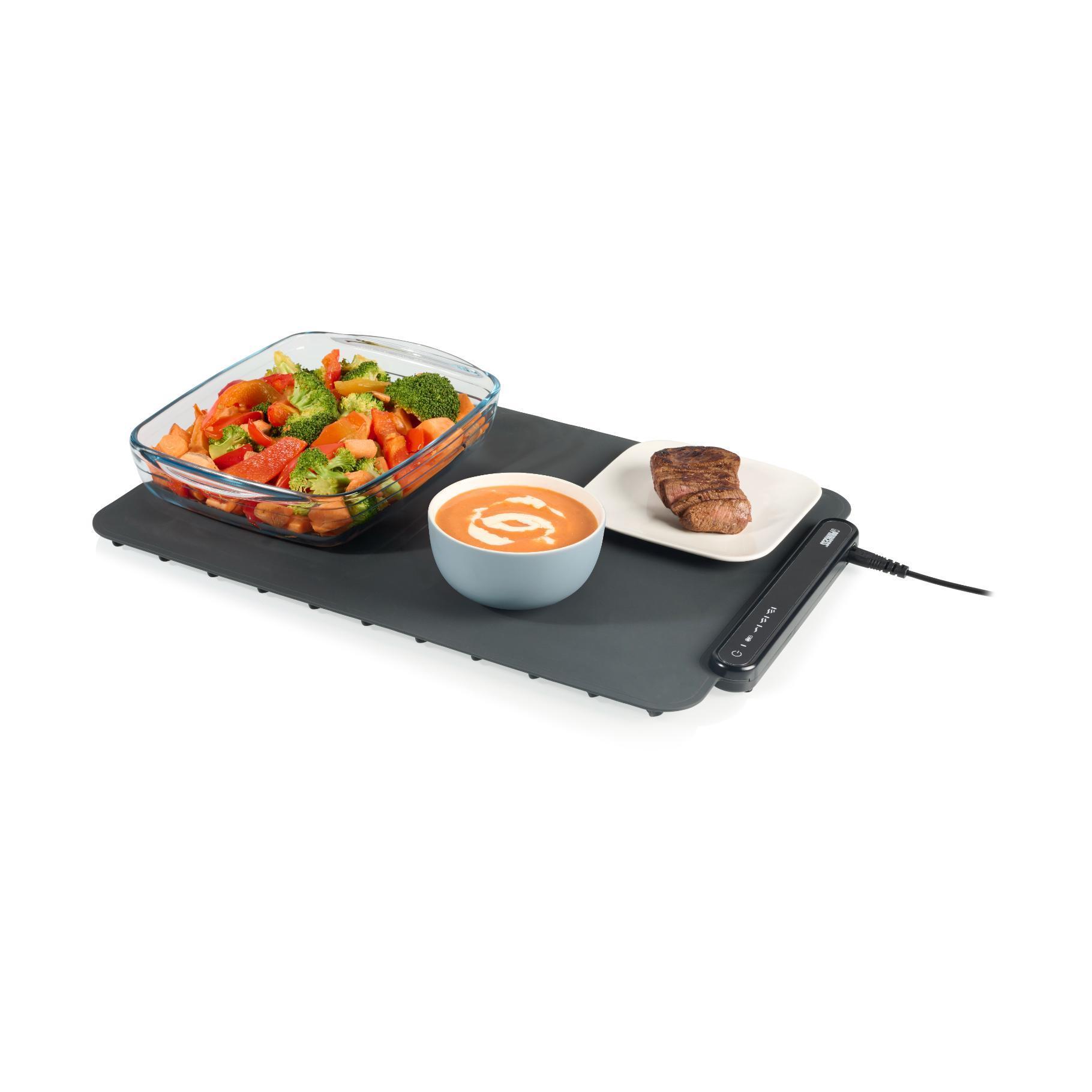 PRINCESS 312292 Rollbare Warmhalteplatte (47,3 &times; 32,4 cm, 3 Heizstufen, Warmhaltefunktion, Multifunktion, abnehmbares Kabel, 2 m Anschlusskabel, 100 &deg;C maximale Temperatur) 