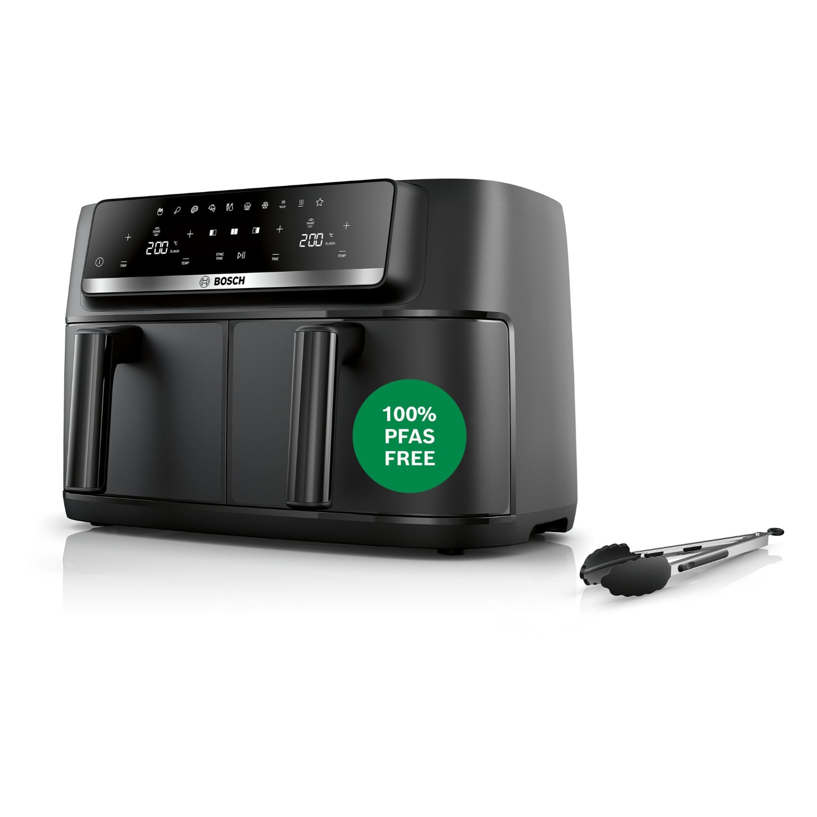 Bosch MAFD440B7 Doppel-Hei&szlig;luftfritteuse  Air Fryer  9 L Fritteuseiter 