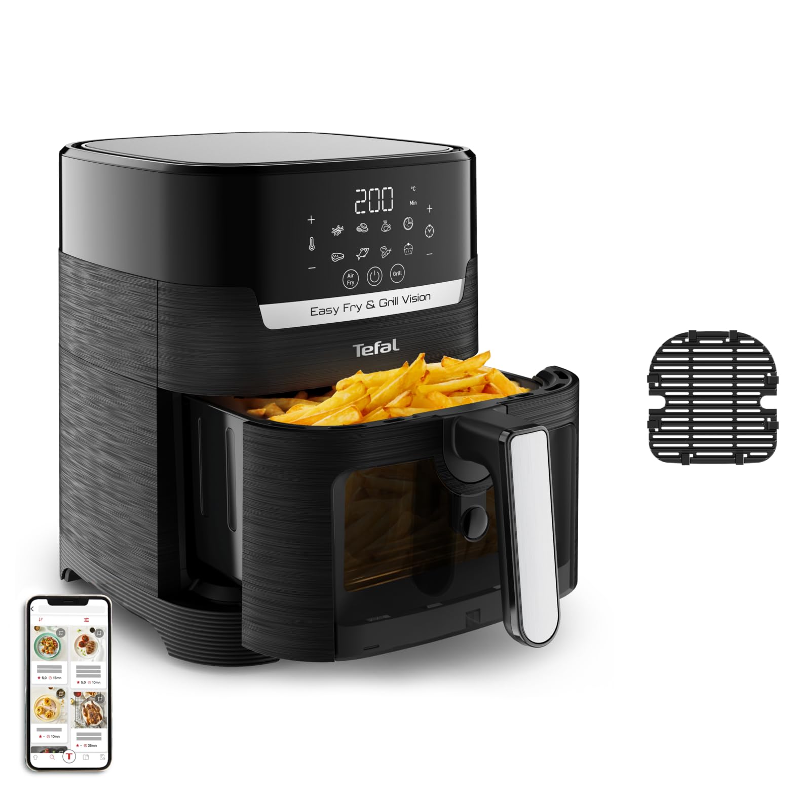 Tefal Easy Fry & Grill Vision Hei&szlig;luftfritteuse 4,2 L &ndash; 2-in-1 Airfryer 