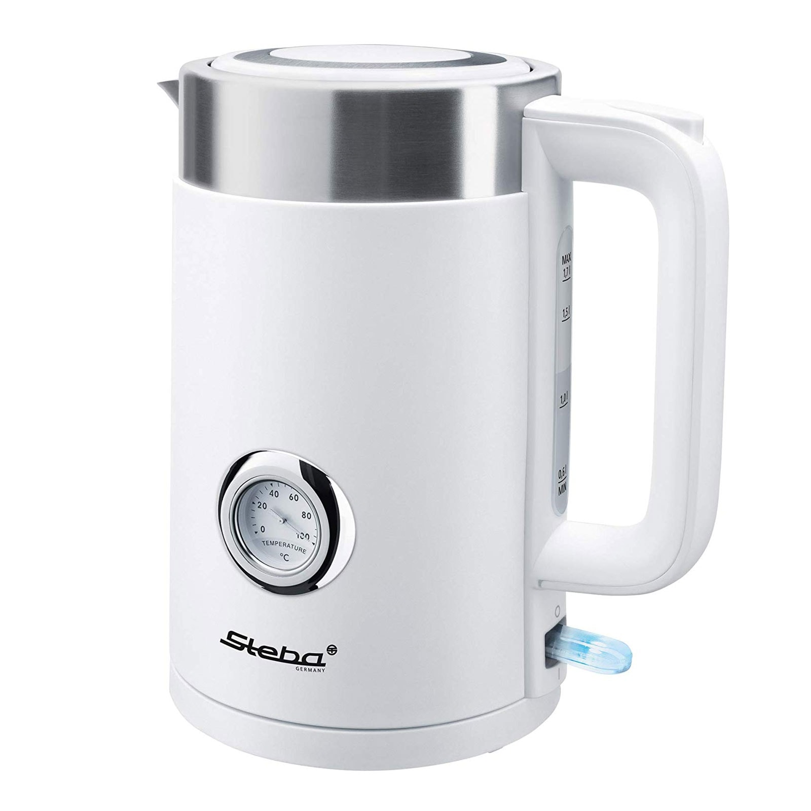 STEBA WK 10 Bianco Wasserkocher wei&szlig; / Edelstahl 