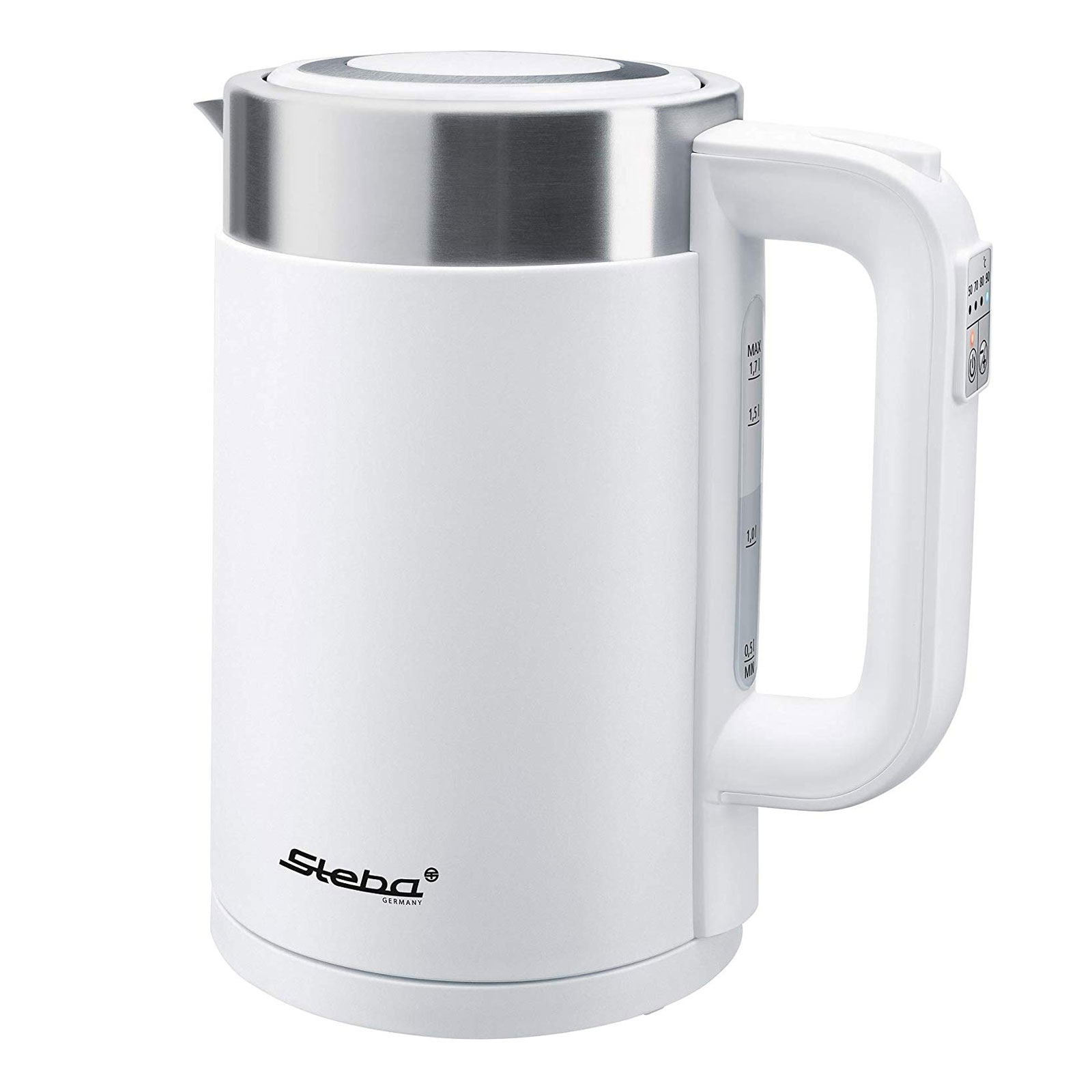 STEBA WK 11 Bianco Wasserkocher Wei&szlig; / Edelstahl 