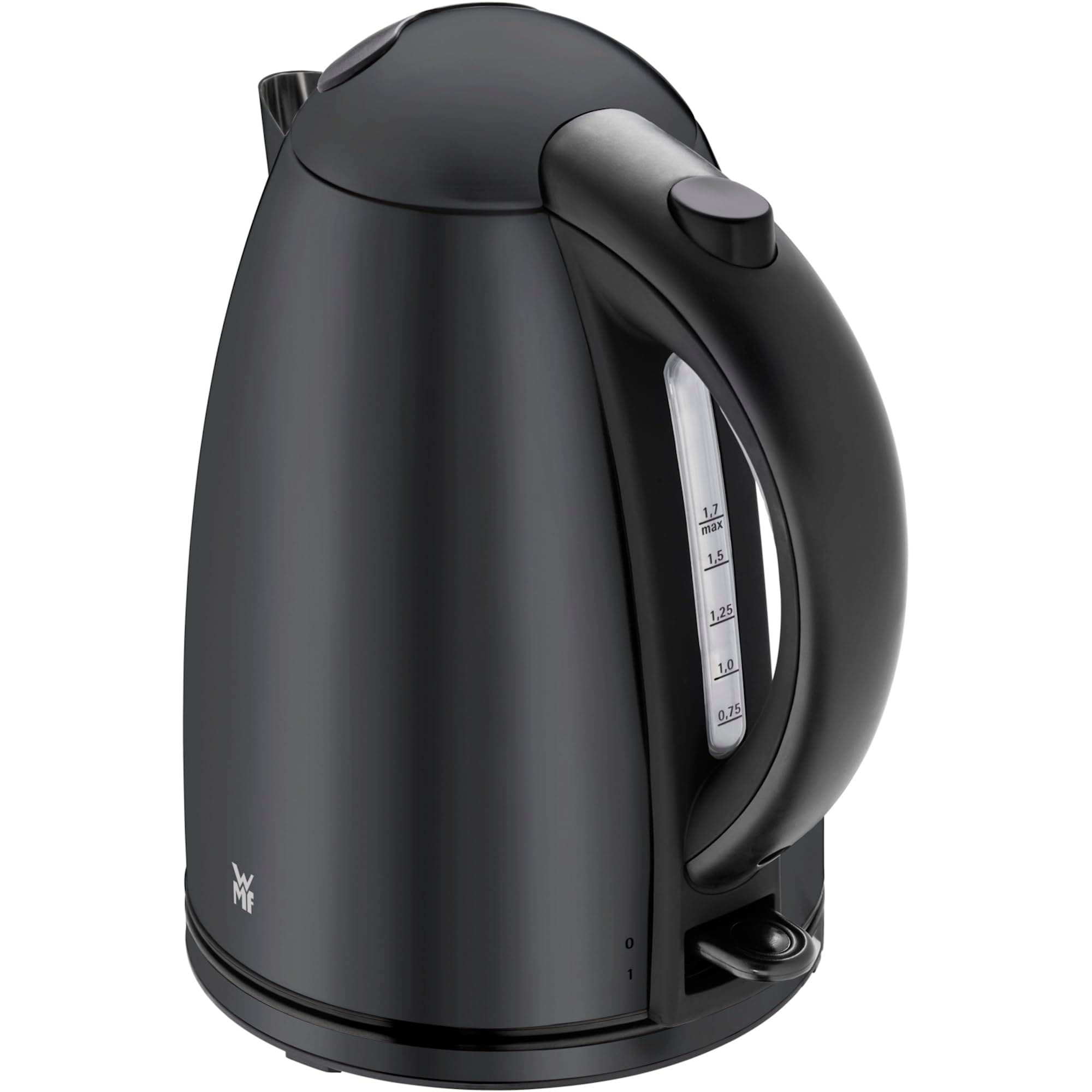 WMF Stelio Deep Black Wasserkocher (1,7 Liter, 2400 Watt) 