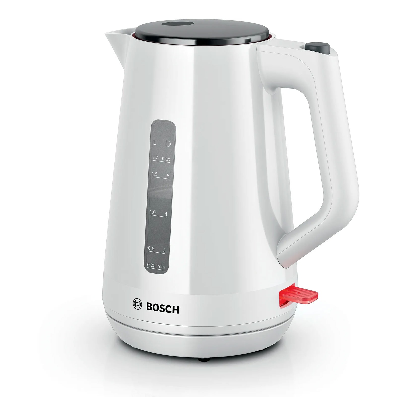 BOSCH Wasserkocher My Moment TWK1M121 (1,7l, 2400 W, wei&szlig;, Kalkfilter, Tassenanzeige) 