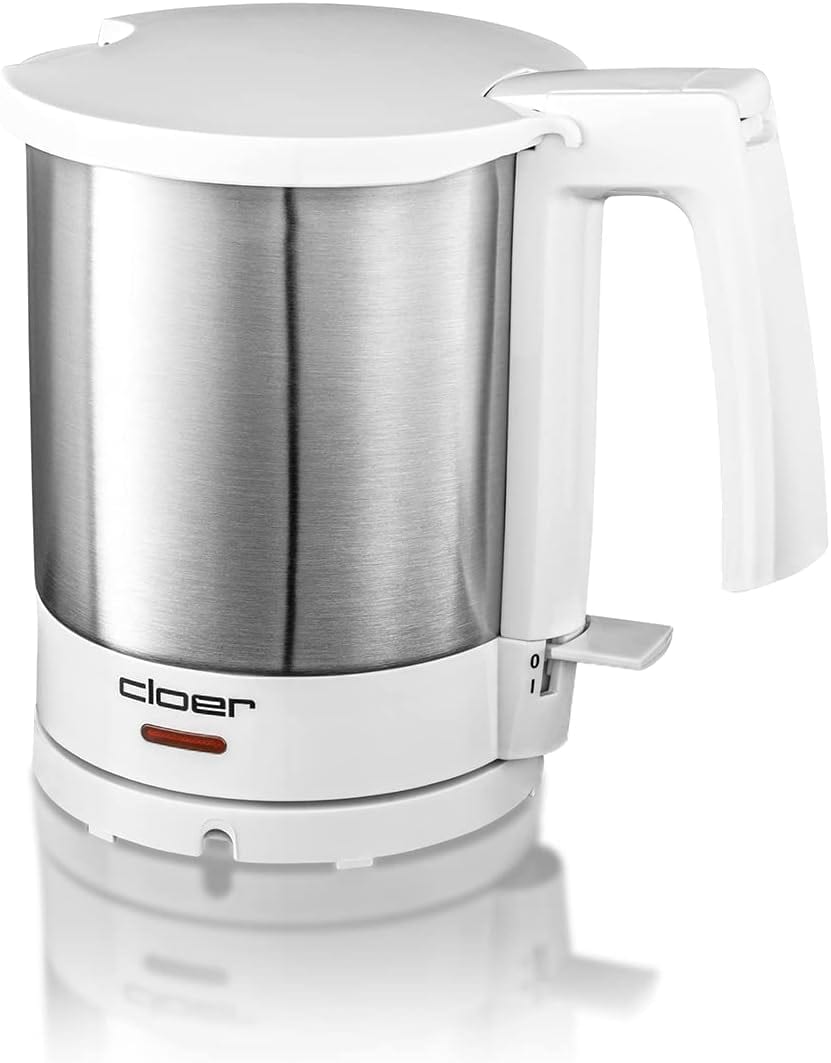 Cloer 4701 Wasserkocher Edelstahl weiss 