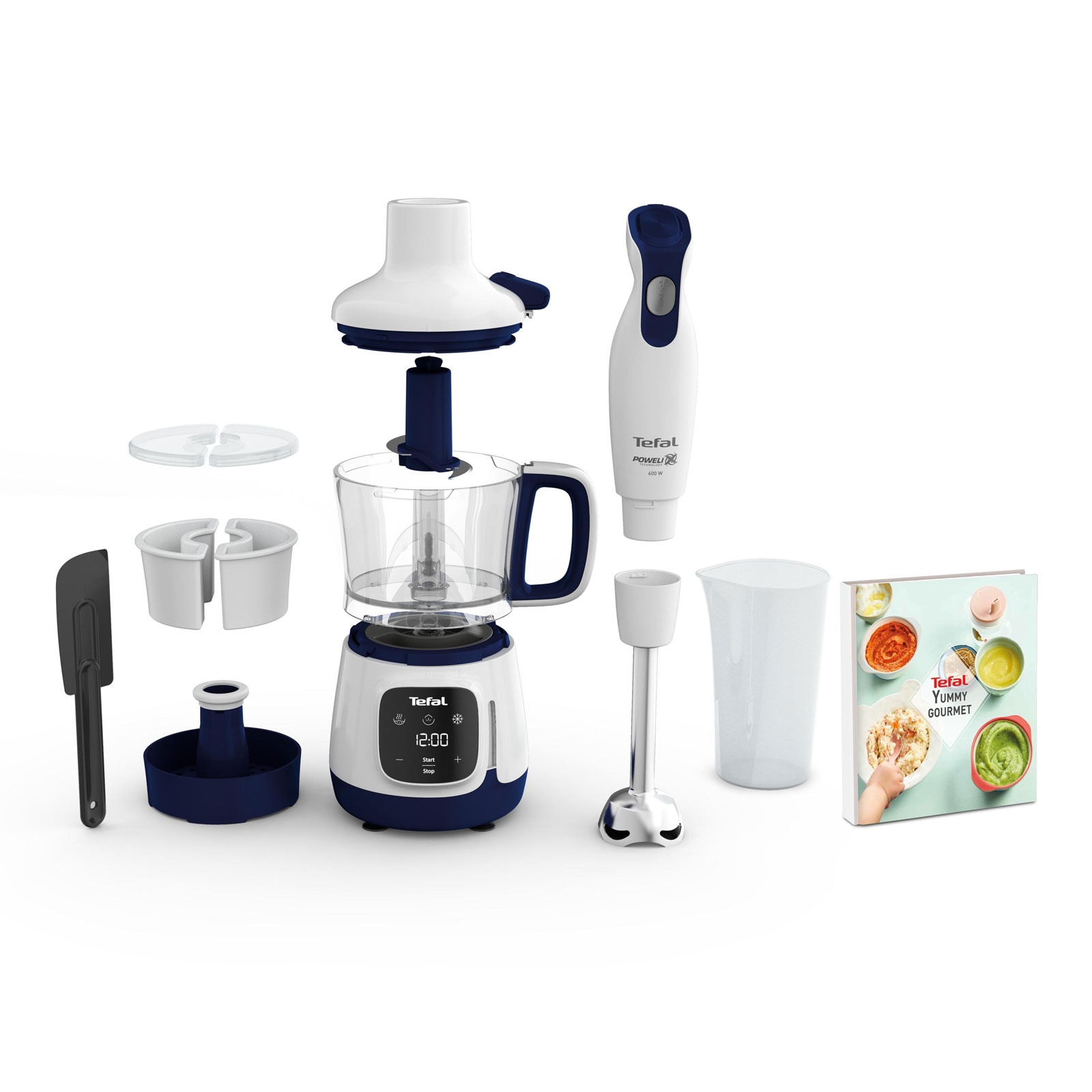 Tefal HB55W4 Yummy Gourmet Baby Stabmixer 
