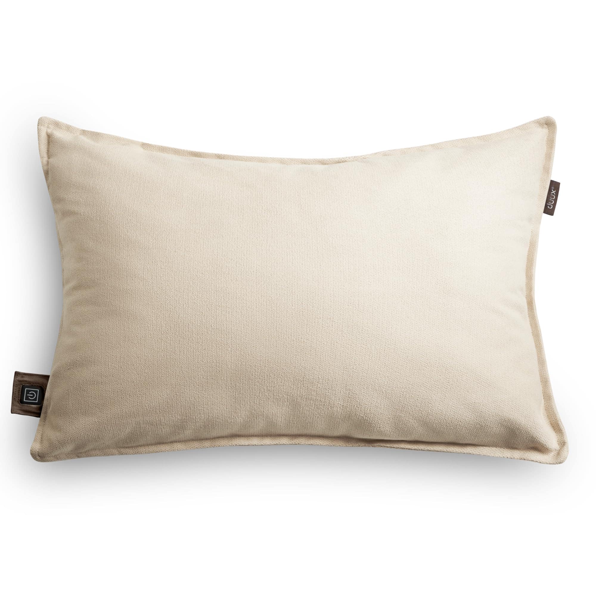 duux Mellow Beige Heizkissen (3 Heizstufen, 10 Watt, Handw&auml;sche bei 40 &deg;C, bis zu 9 Stunden Akkulaufzeit, 4 h Aufladezeit, Fleece, inkl. USB-C Ladekabel, Netzteil nicht enthalten) 