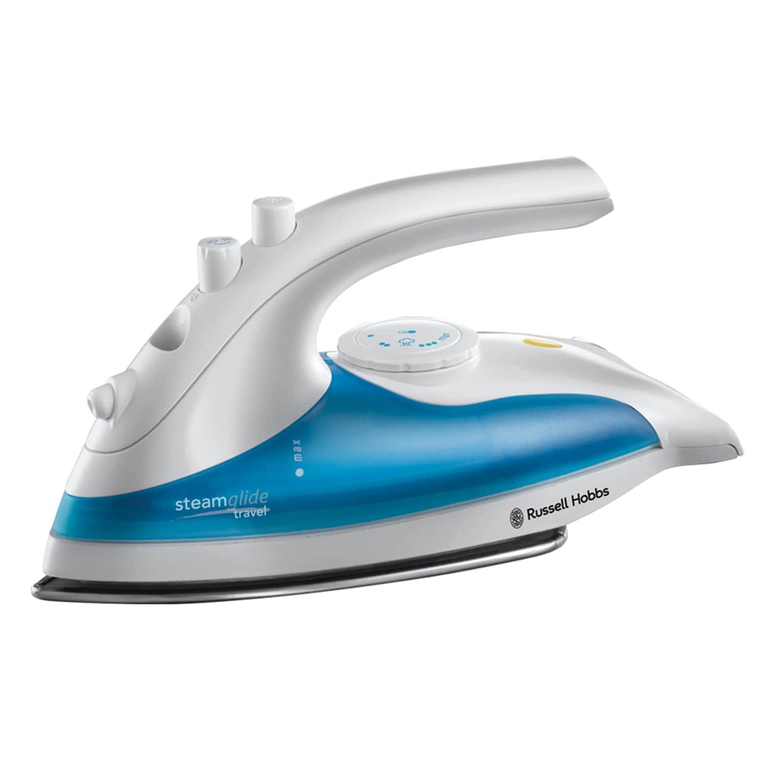 Russell Hobbs 22470-56 Reiseb&uuml;geleisen (830 Watt, Edelstahl-B&uuml;gelsohle, 10 g/min Dampfaussto&szlig;, 80 ml Wassertank, 1,5 m Kabell&auml;nge) 