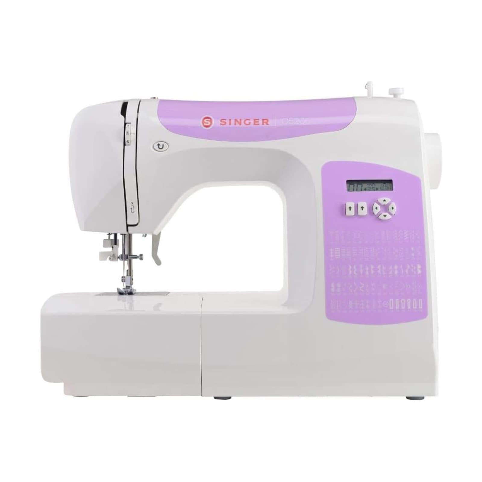 SINGER C 5205 Violett N&auml;hmaschine (Komfort, 60 Stiche, LCD-Display, Knopf-Programm) 