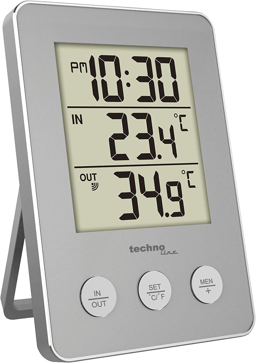 TECHNOTRADE WS 9175 Temperaturstation silber 
