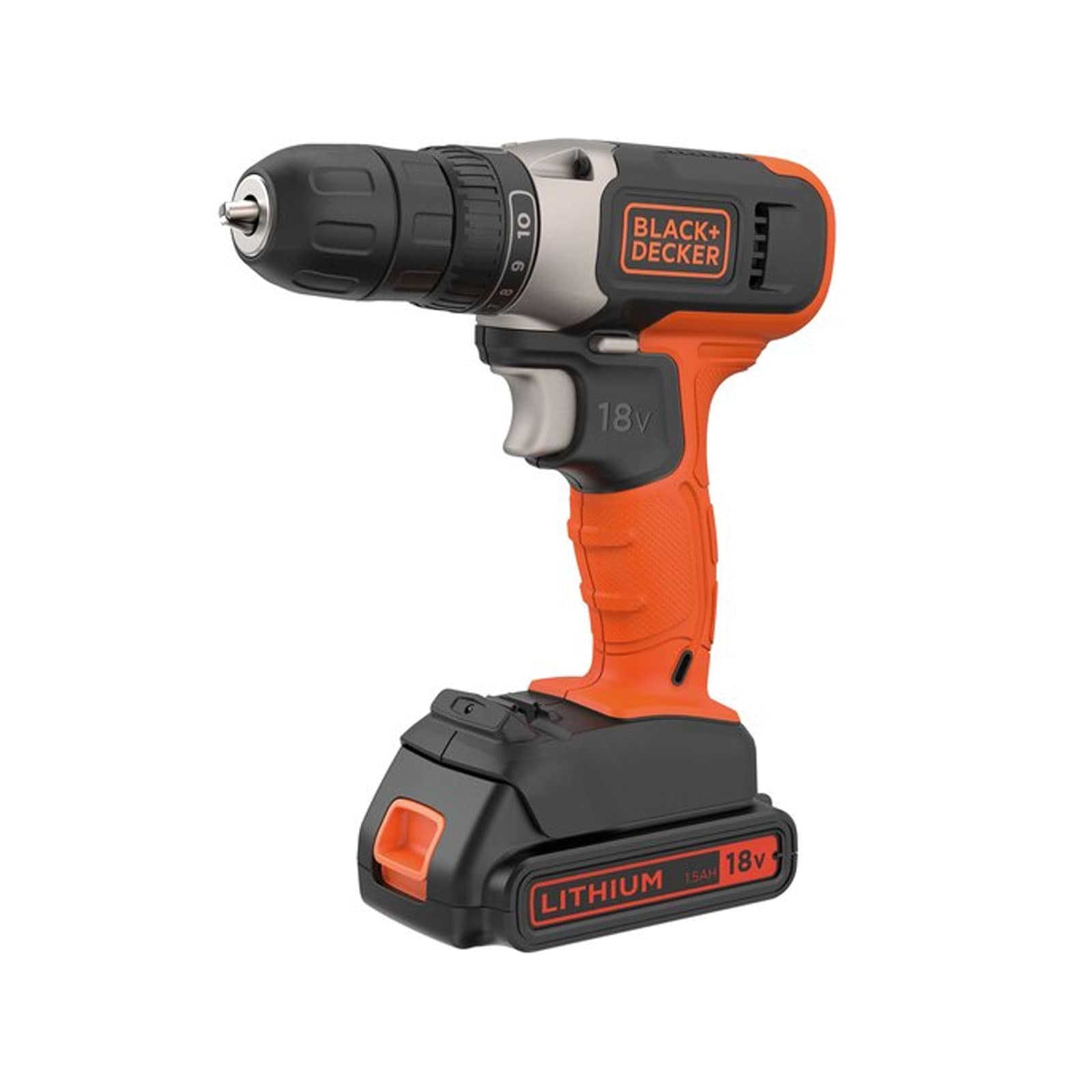 Black+Decker BCD001C2-QW 18V Akkuschrauber inkl. 2 Akkus 