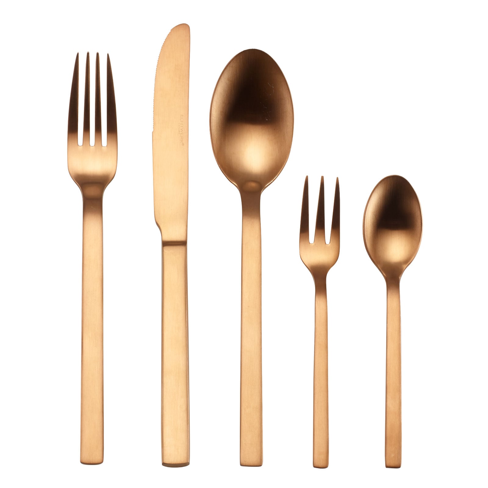 ECHTWERK AH-BS-3540B Besteck Set "Milos" 30tlg -  BRONZE EDITION - mattiert 