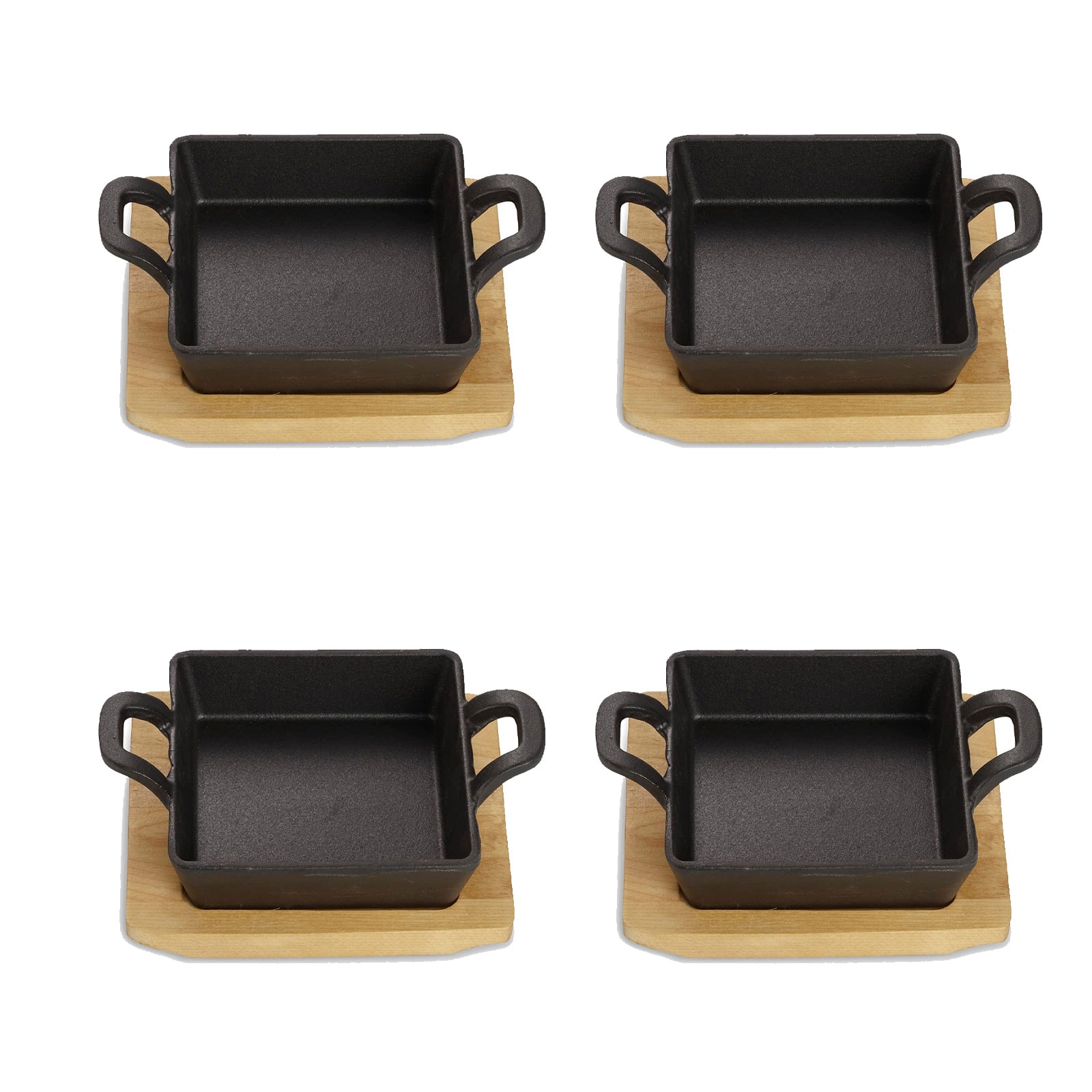 Echtwerk EW-GE-1342-4 Quadratische Servierschale, 12,6 x 18,5 x 3,6 cm 
