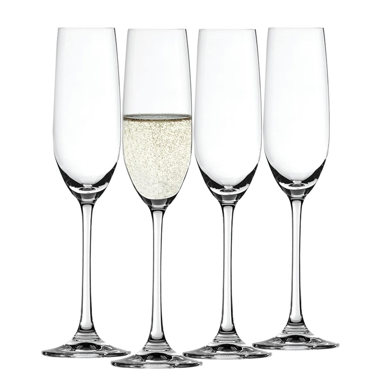 Spiegelau Salute Champagnerfl&ouml;te 4er Set Sektglas Sekt Glas Proseccoglas 210 ml 