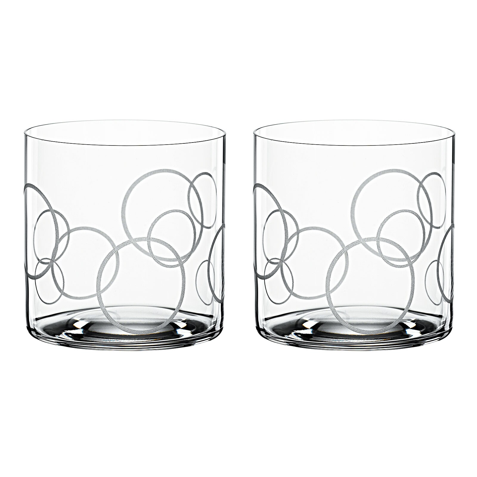 Spiegelau Signature Drinks Softdrinkbecher Circles, 2er-Set 