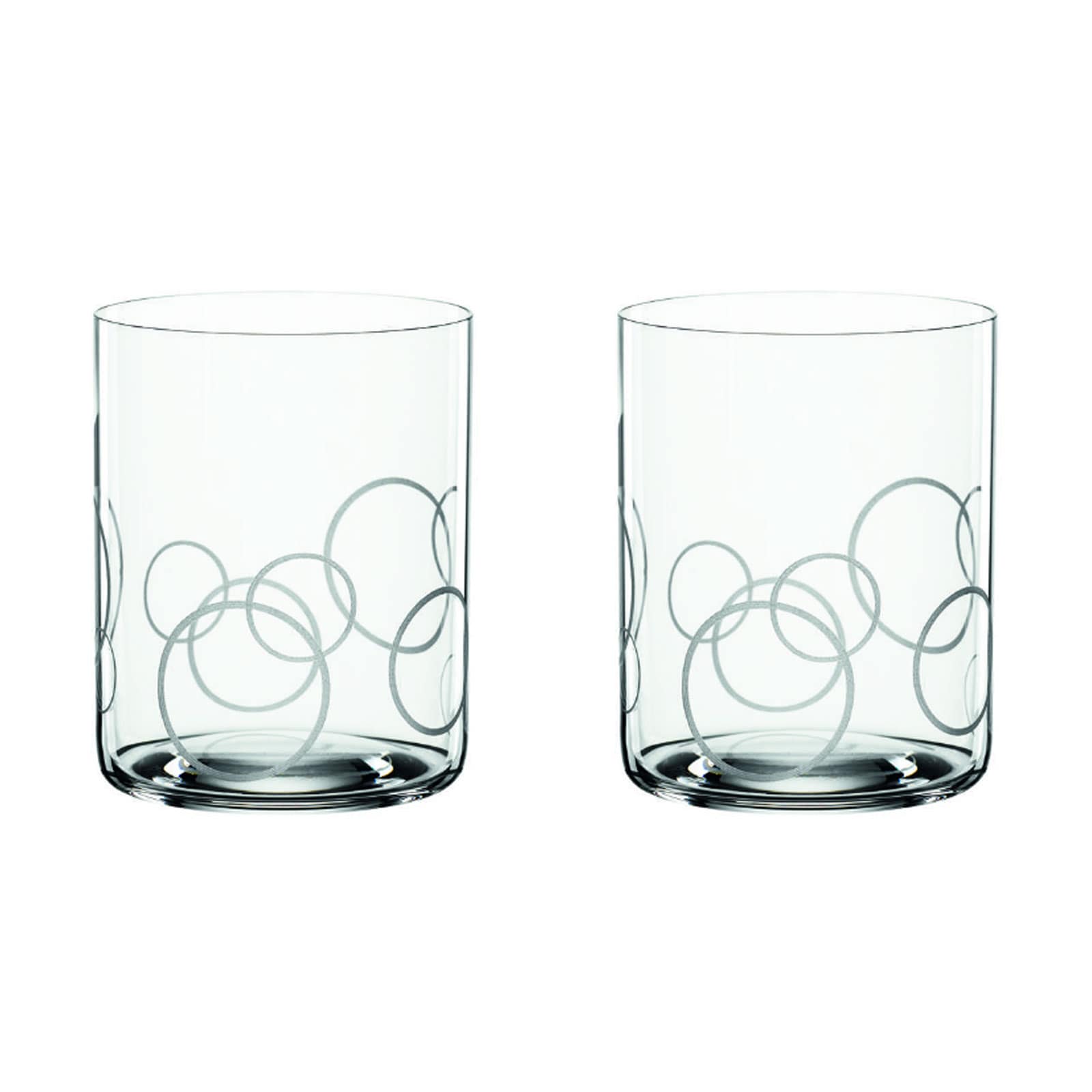 Spiegelau Signature Drinks Whiskyglas Whiskybecher Circles, 2er-Set 