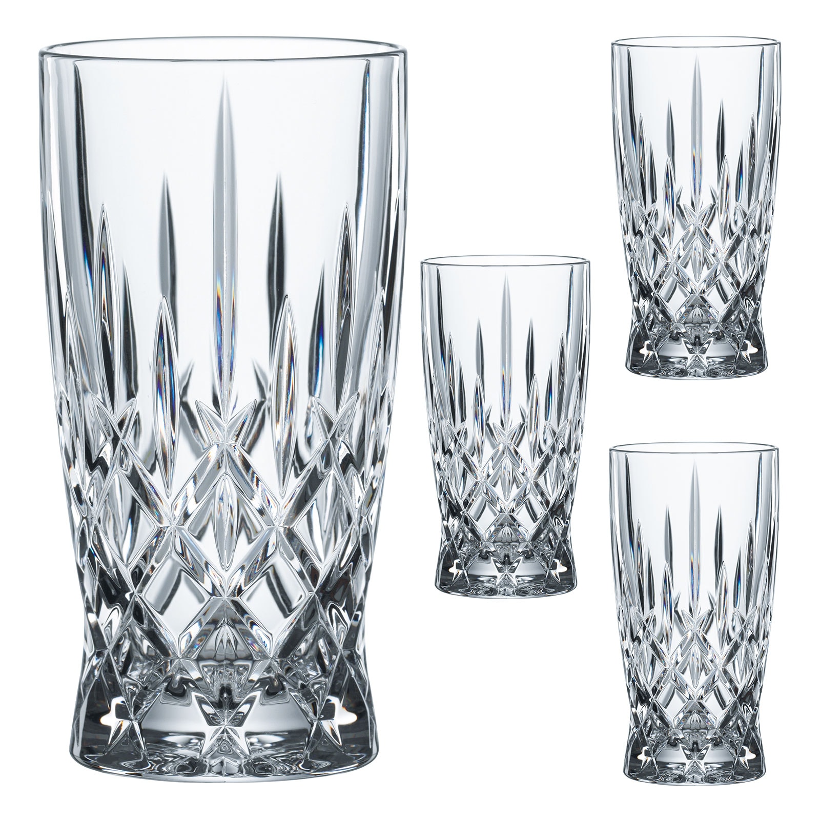 Nachtmann Noblesse Softdrink Glas, Bierglas, 4er Set 