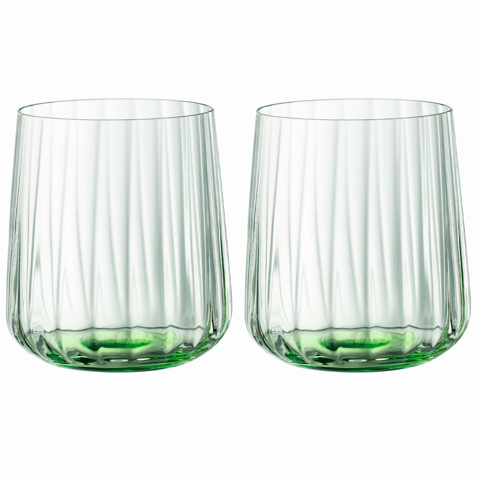 Spiegelau 2-tlg. Becher-Set Gr&uuml;ne Trinkgl&auml;ser Kristallglas 340 ml Leaf, Lifestyle, 4453465 