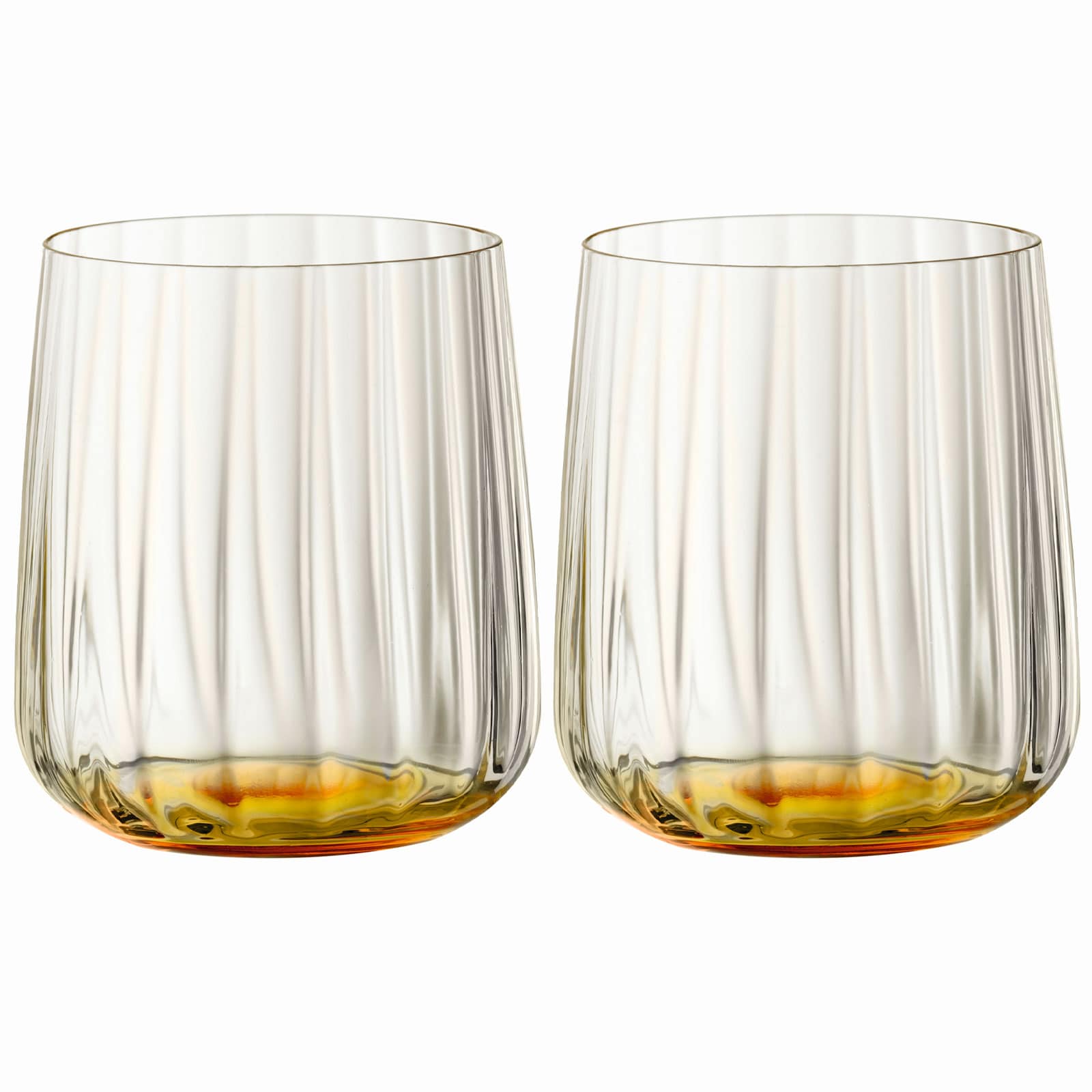 Spiegelau 2-teiliges Becher-Set, Gelbe Trinkgl&auml;ser, Kristallglas, 340 ml, Sun, Lifestyle, 4453565 