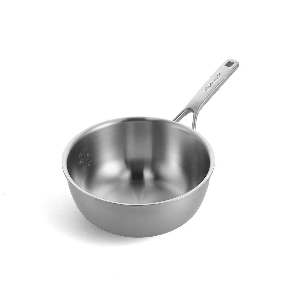 KitchenAid CC006025-001 Chef's Pfanne Kasserolle 3.7L 24cm Edelstahl 