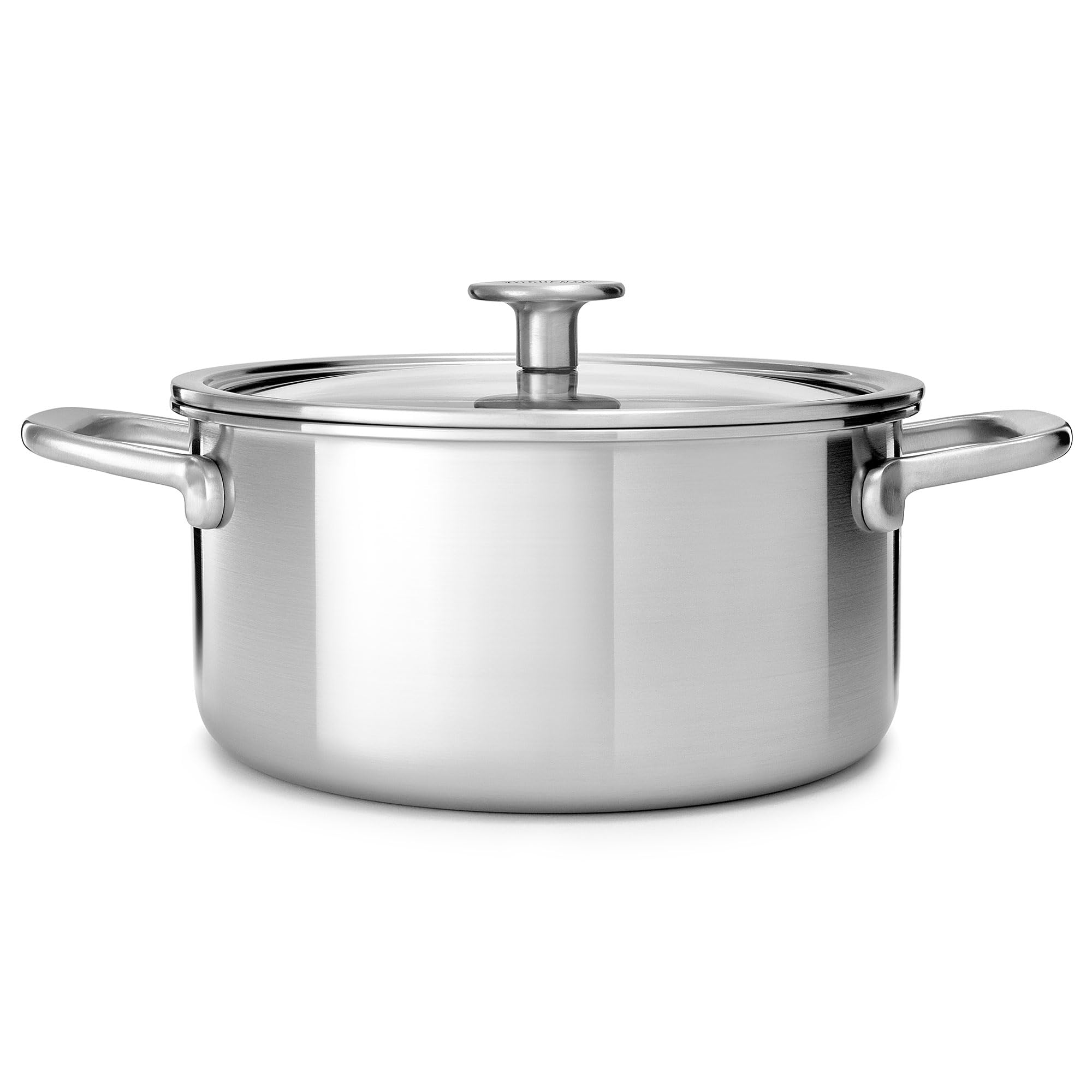 KitchenAid CC003260-001 Kasserolle mit Glasdeckel4.9L 24cm Edelstahl 